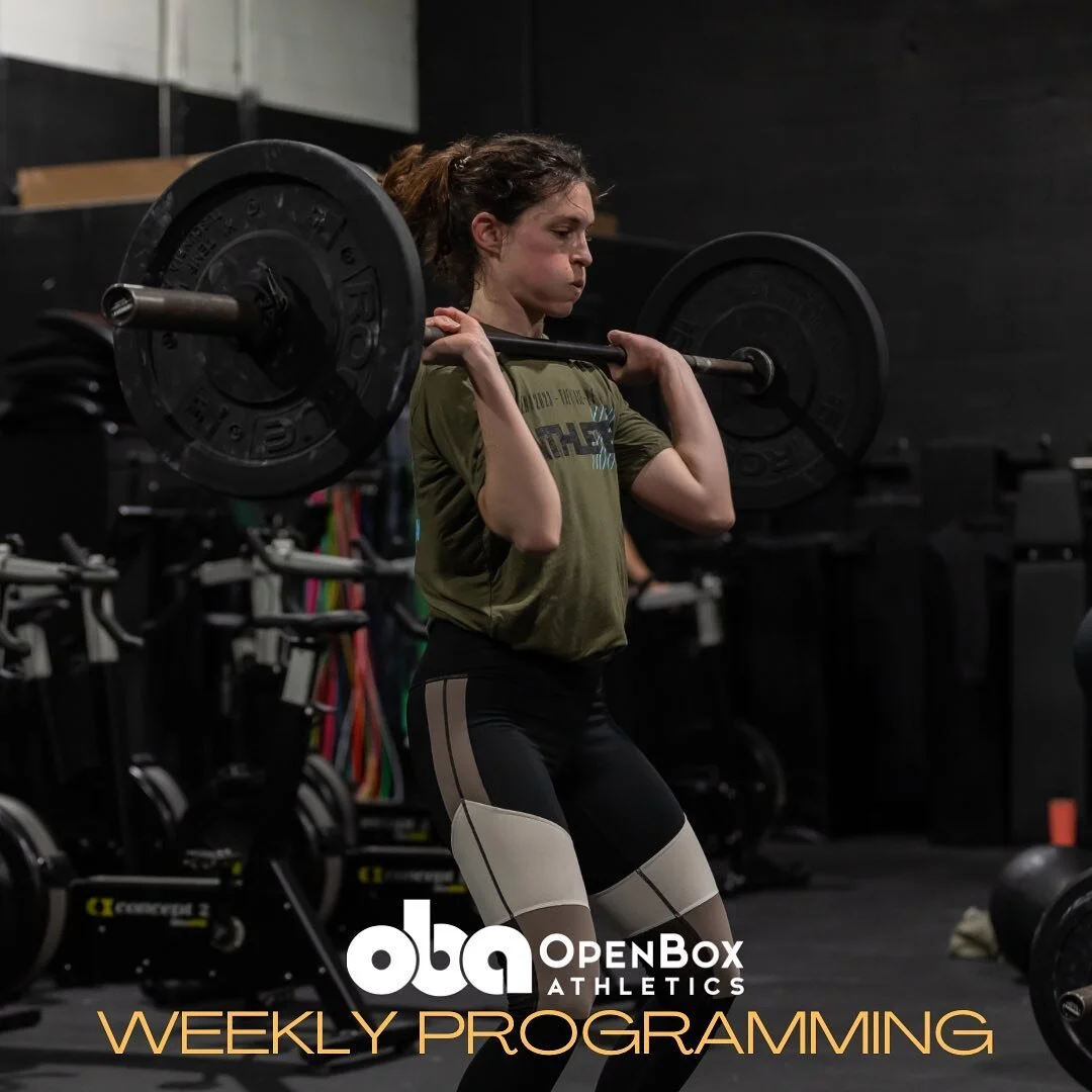 Shout out to all the OBA moms! And moms every where! Thanks for showing us what true strength is! 

-Monday-
Strength: Deadlift 5&rsquo;s
Metcon: Air Squat, Run KB Swings
Accessory: Single Arm Plank

-Tuesday-
Strength: Snatch Double
Metcon: For Time