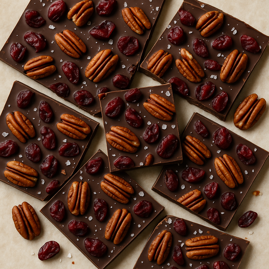 Festive Cranberry &amp; Dark Chocolate Bark