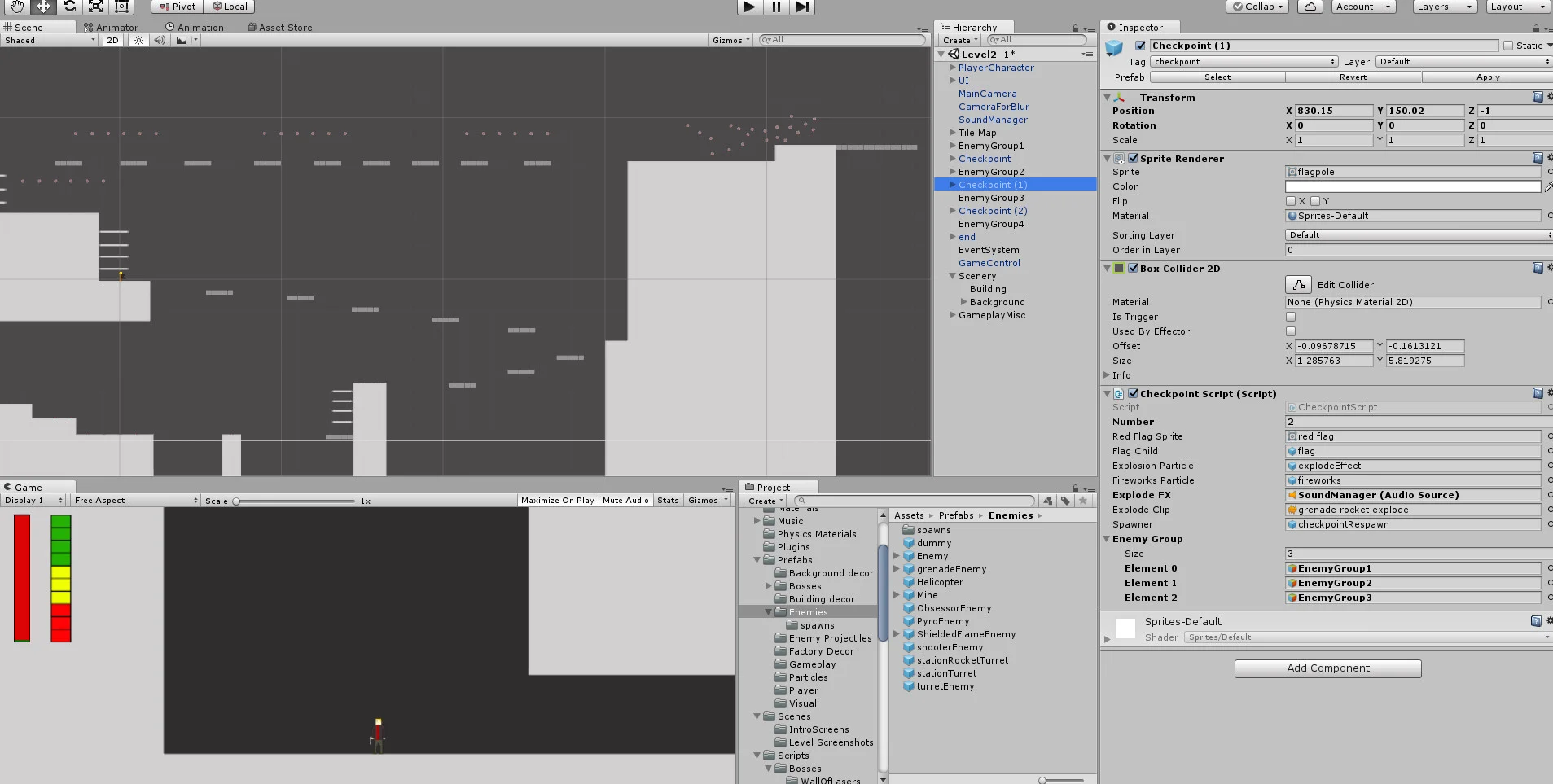 A very early look at Level 2_1 from within the Unity Editor. And yes, all those little floating dots are Obsessors.