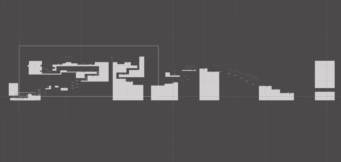 Entirety of Level 2-2, zoomed out.