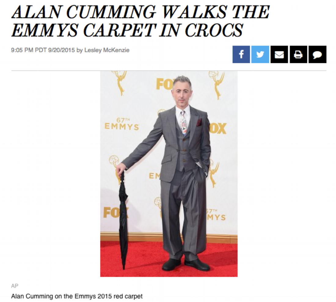 2015 Emmys - Alan Cumming