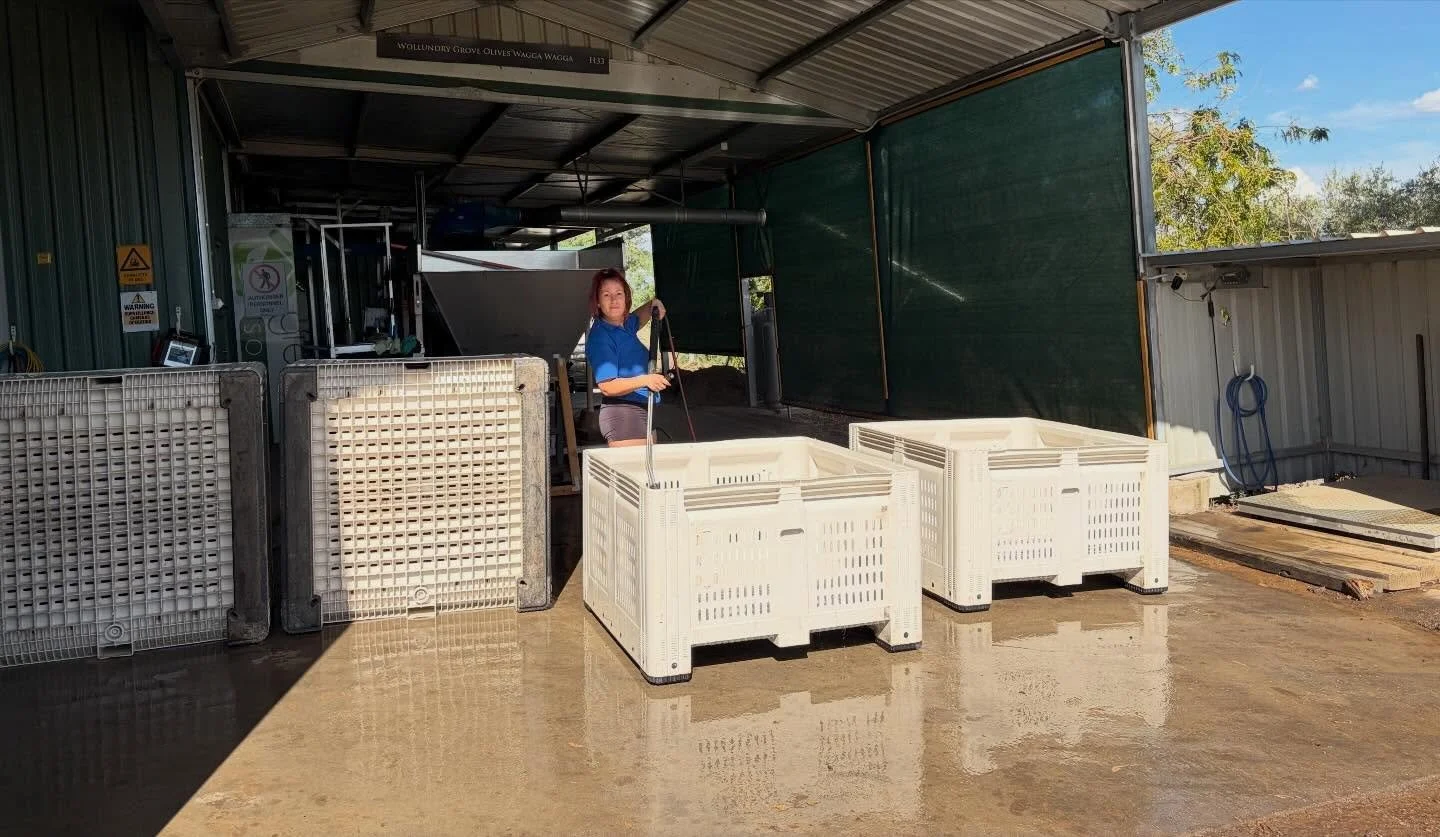 Clean bins for clean fruit.
Preparation for harvest 2026.
Well done Robin and Megane 👍