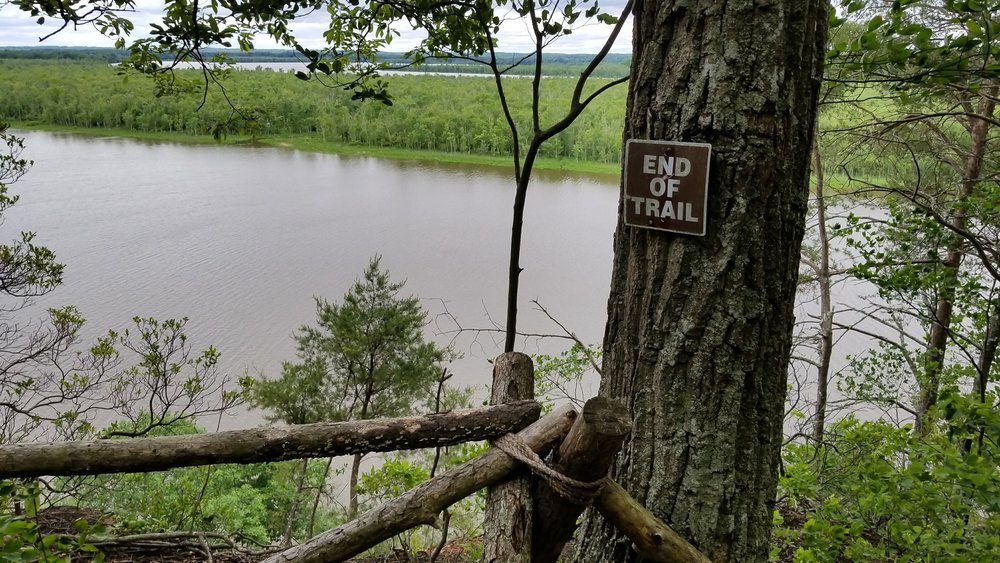 Northern Overlook, terminus of the Carriage Road Trail