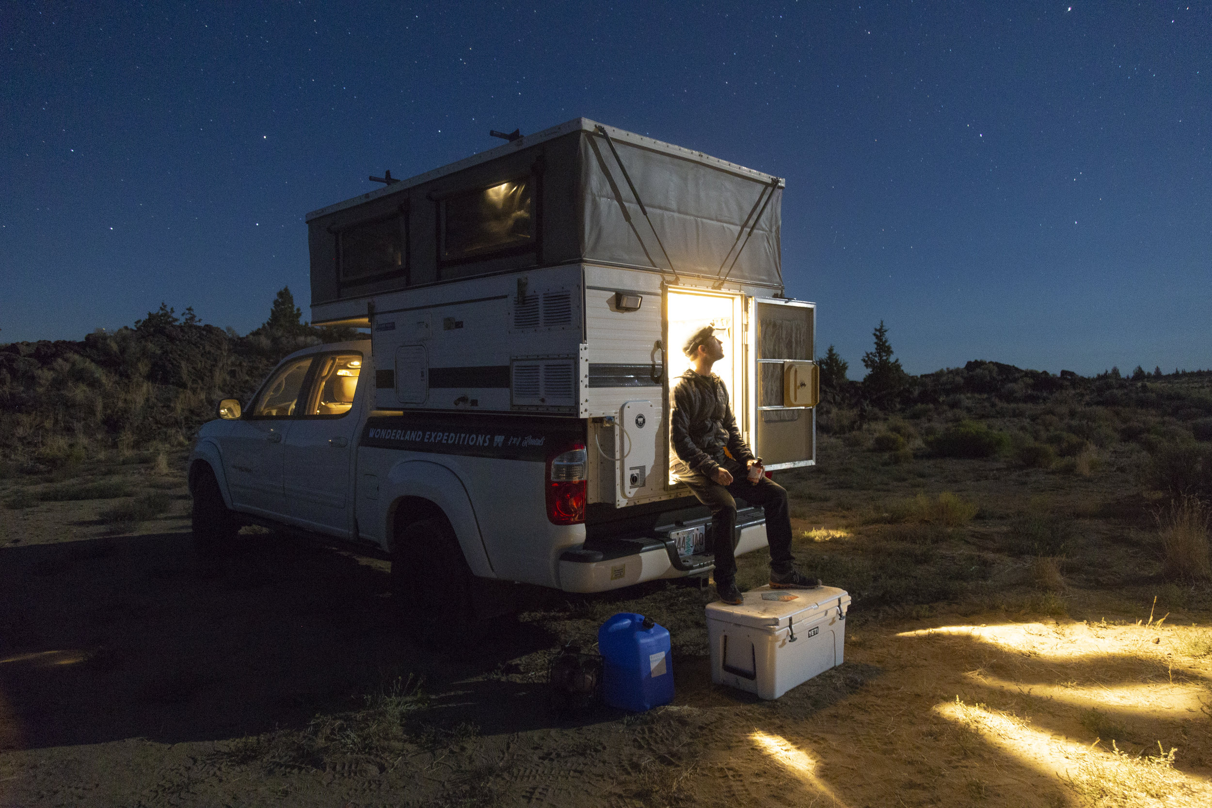 4x4 Truck with Pop-up Camper