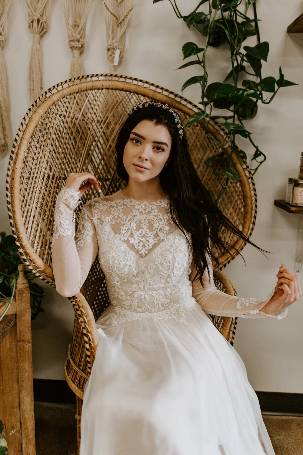 wedding dress with lace side panels Veronica main image 1