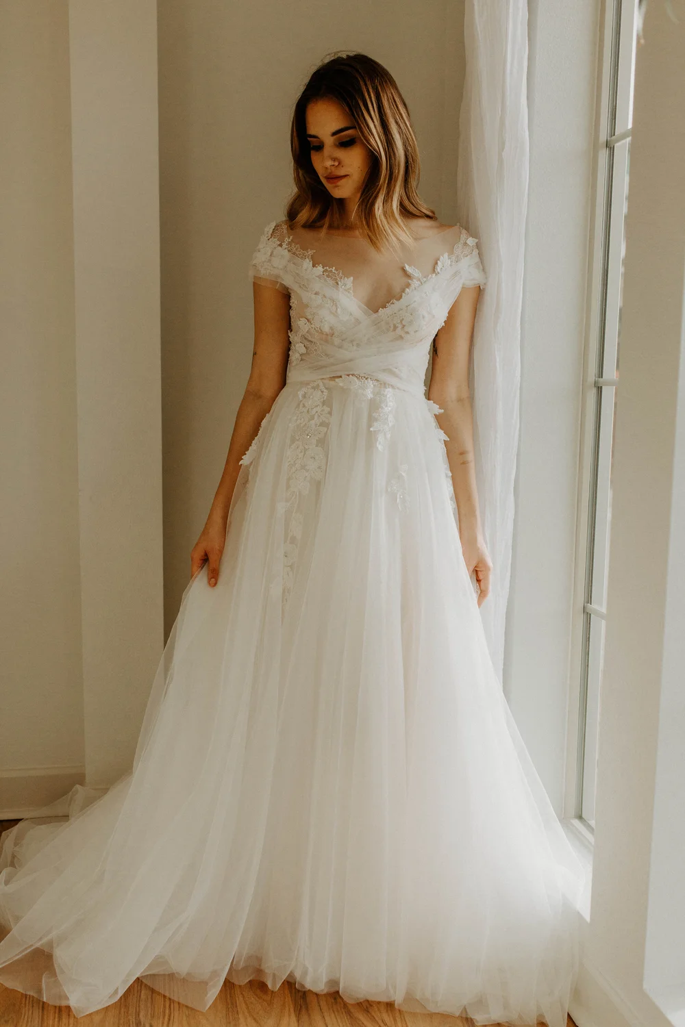 white christmas dresses Allison Gown In Stretch Crepe – Halston main image 0