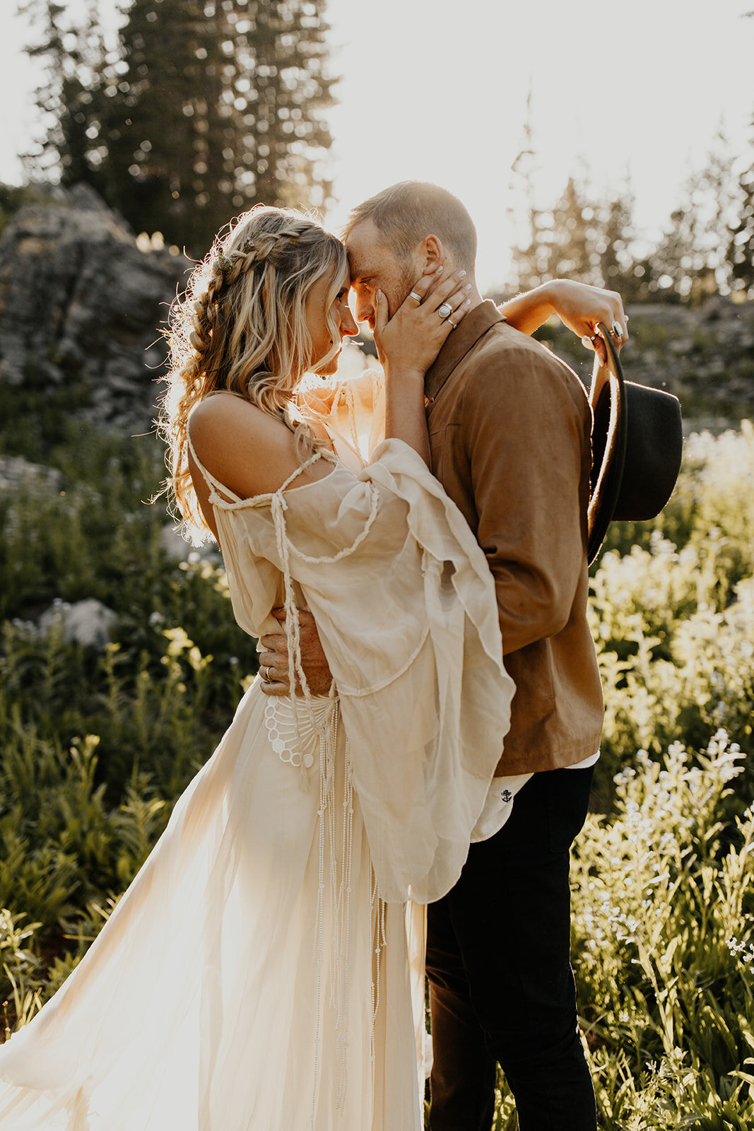 "Dawn" silk chiffon bell sleeves