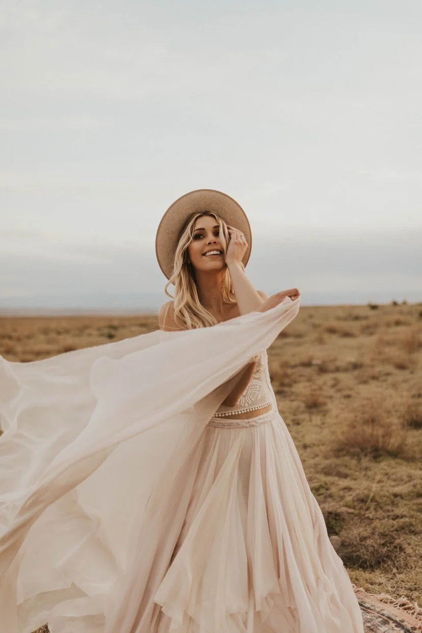 Elsie wedding dress for the romantic bohemian bride Daci Gowns Elsie wedding dress for the romantic bohemian bride Daci Gowns