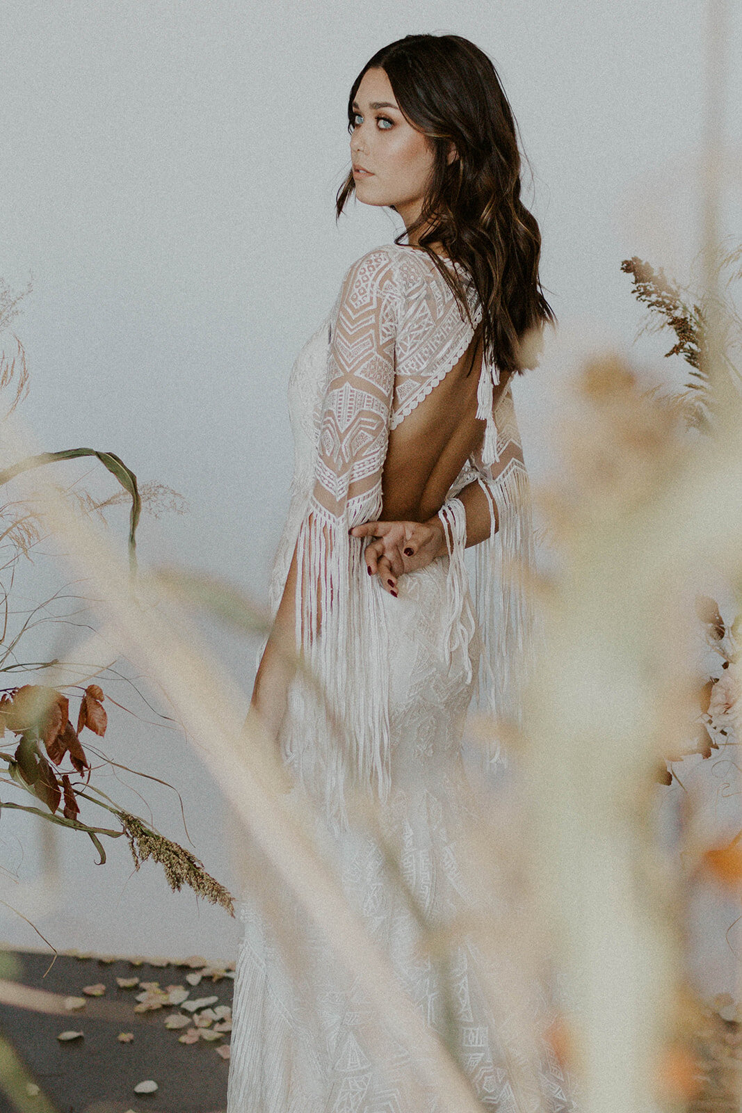 Editorial bridal shoot in San Francisco, California with Belle wedding dress 