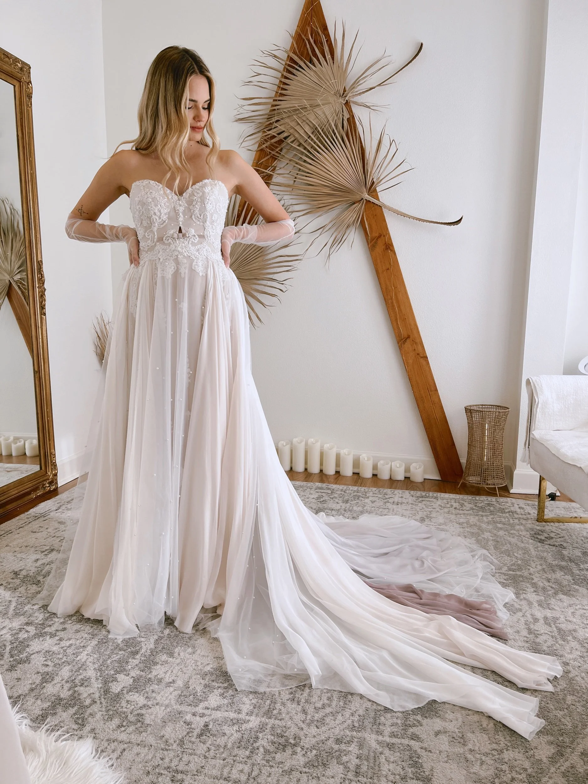 Intricate + regal + timeless: Feyre wedding dress