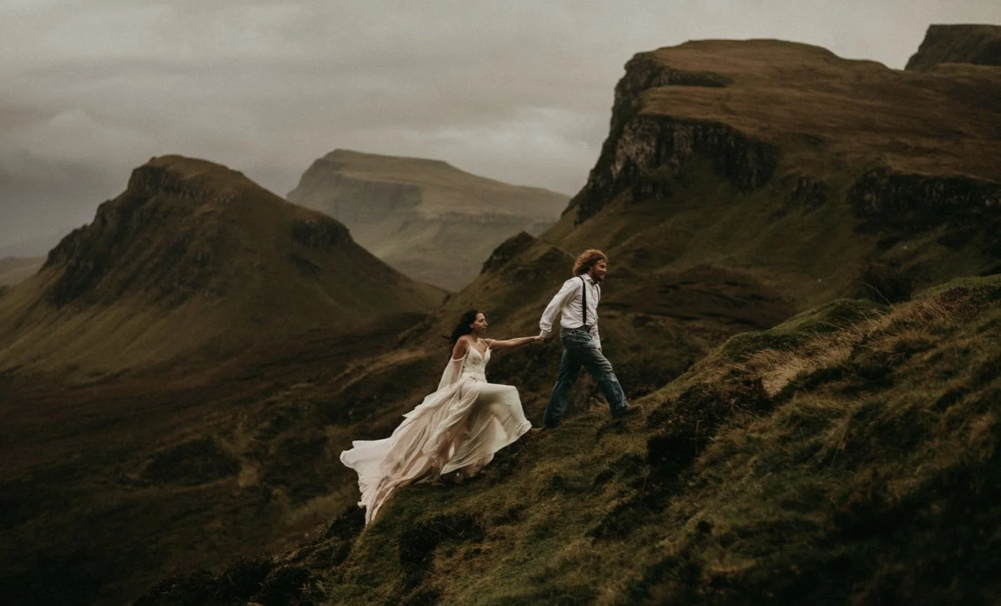Elopement in scotland - EFFORTLESS + Dreamy + ethereal - bride SaraH  (part 1)