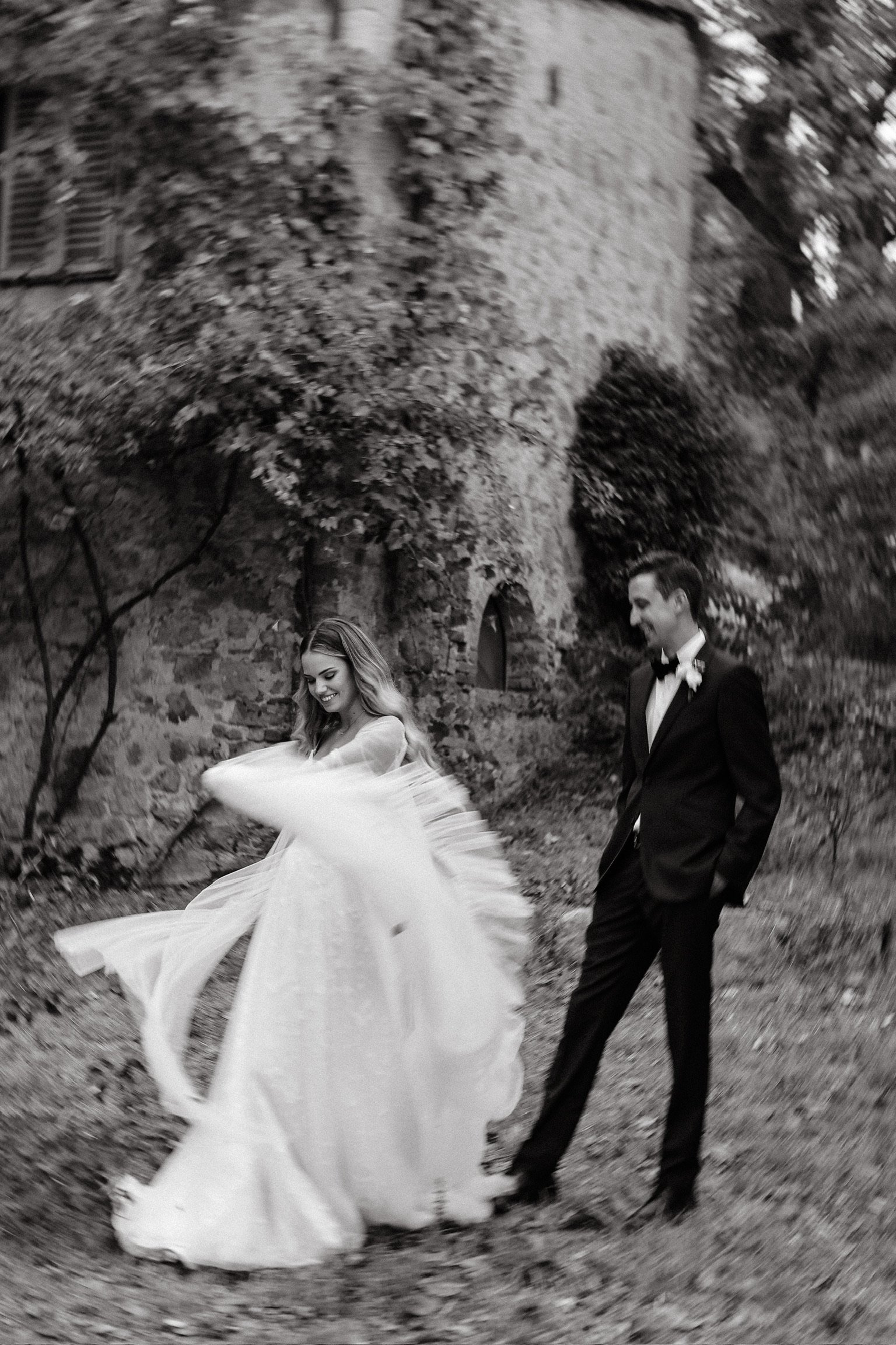   Andra wedding dress . Bride Andra’s elopement in Tuscany. Photo by  Jenaaa Photo.   