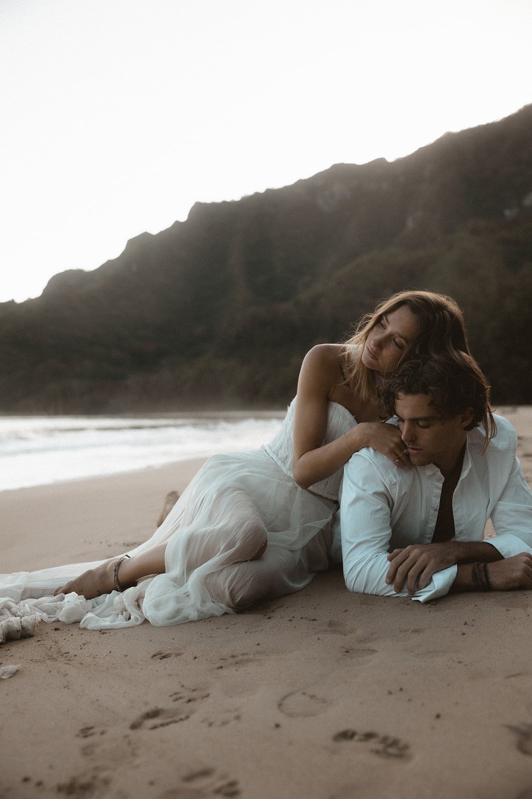   Olivia wedding dress.  Elopement in Hawaii. Photo by  Madison Maltby Photography.   
