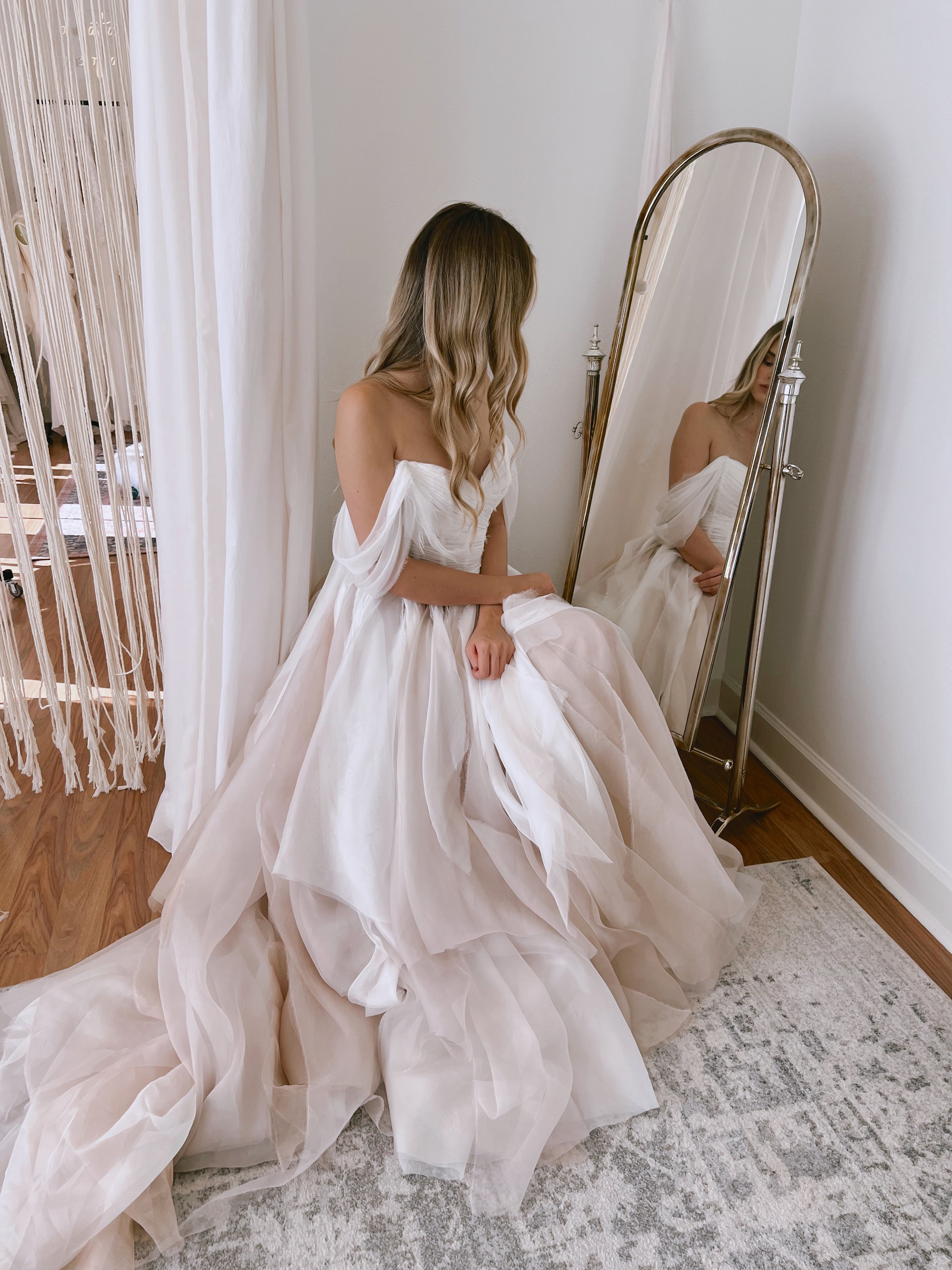 SHAUNA<br/>Ethereal tulle A-line wedding dress for the boho