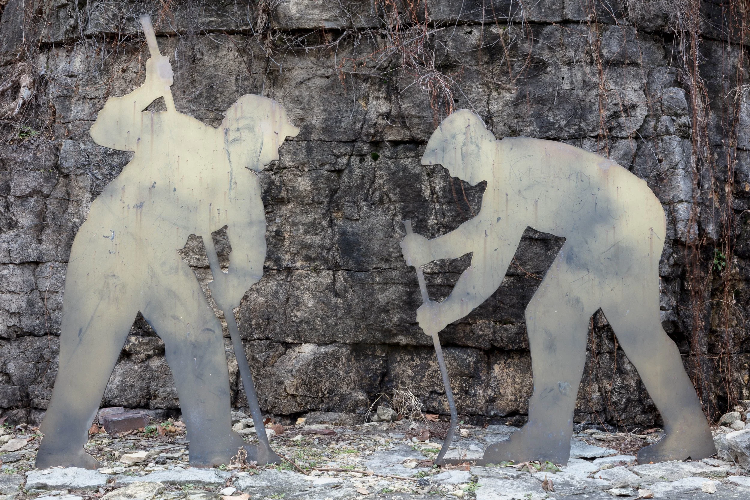 Quarry Worker Sculptures by Marsha Lega