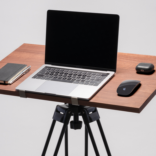 The Tripod Desk Pro is a portable standing desk that upgraded my WFH setup