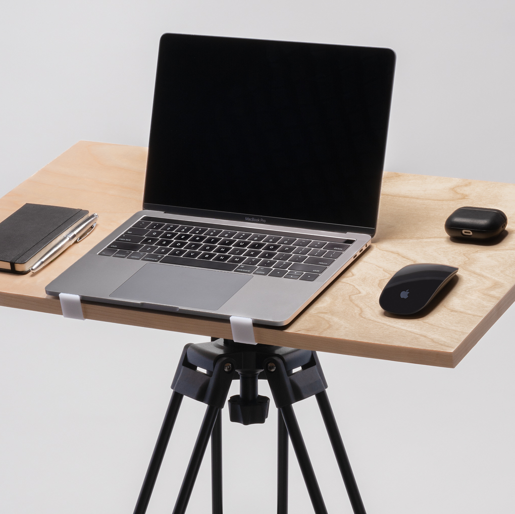 The Tripod Desk Pro is a portable standing desk that upgraded my WFH setup