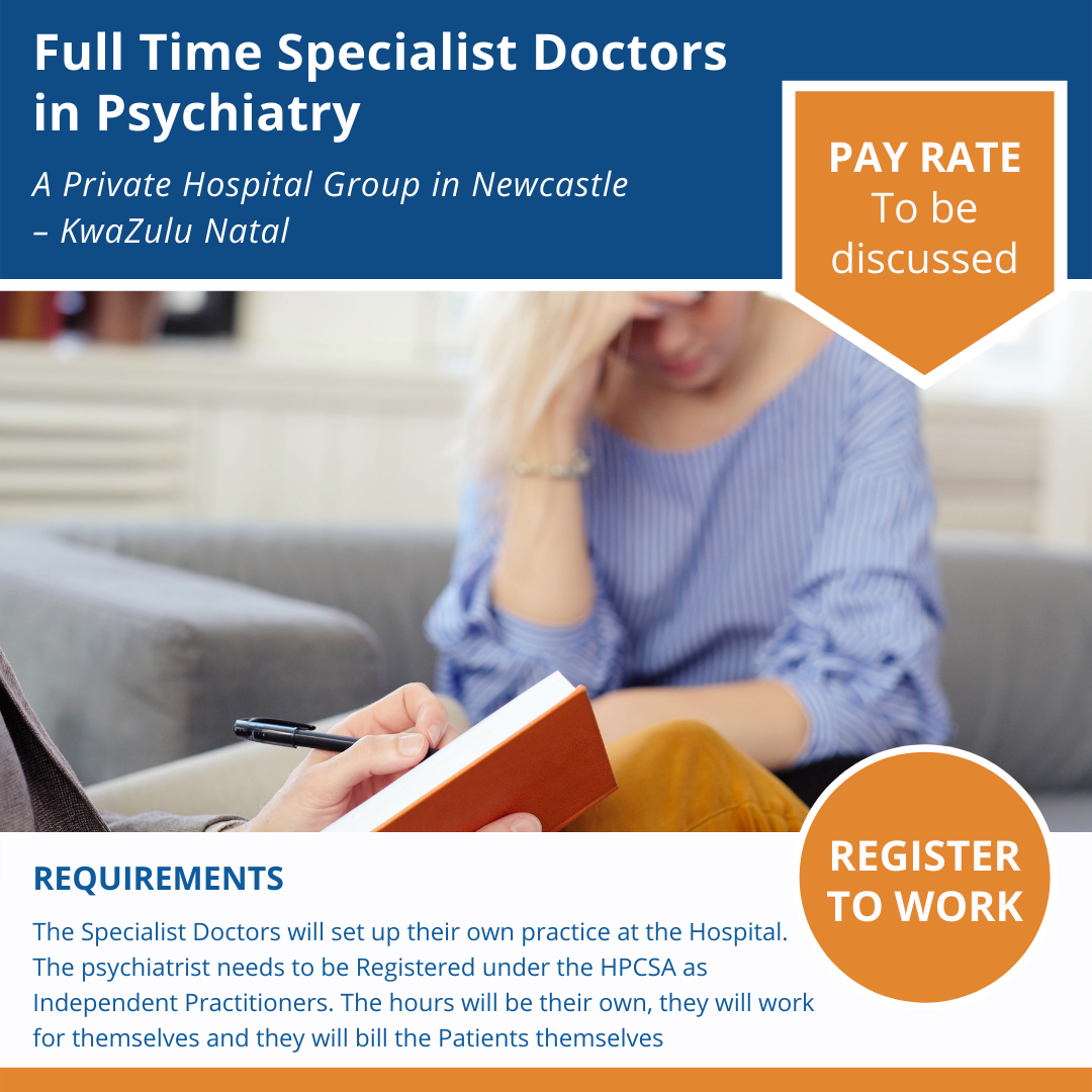 Full-Time Specialist Doctors in Psychiatry  