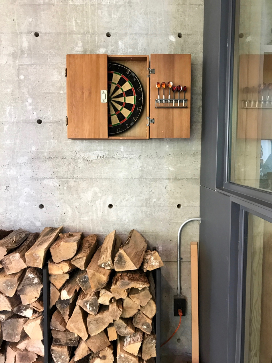 Darts in the Screened Room Make for Happy Rainy Days