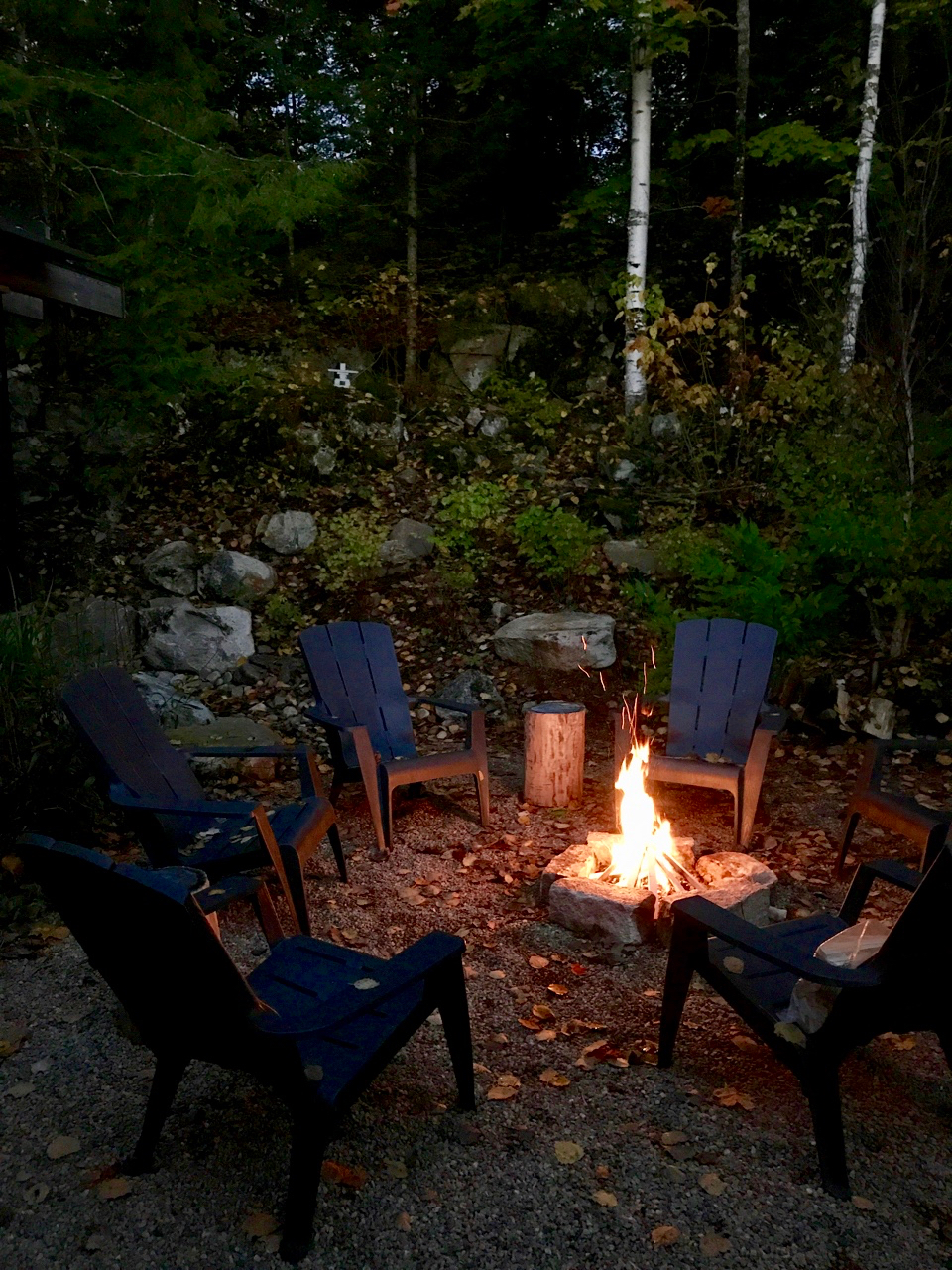 The Rear Firepit at The Bear Stand - Perfect for Ghost Stories