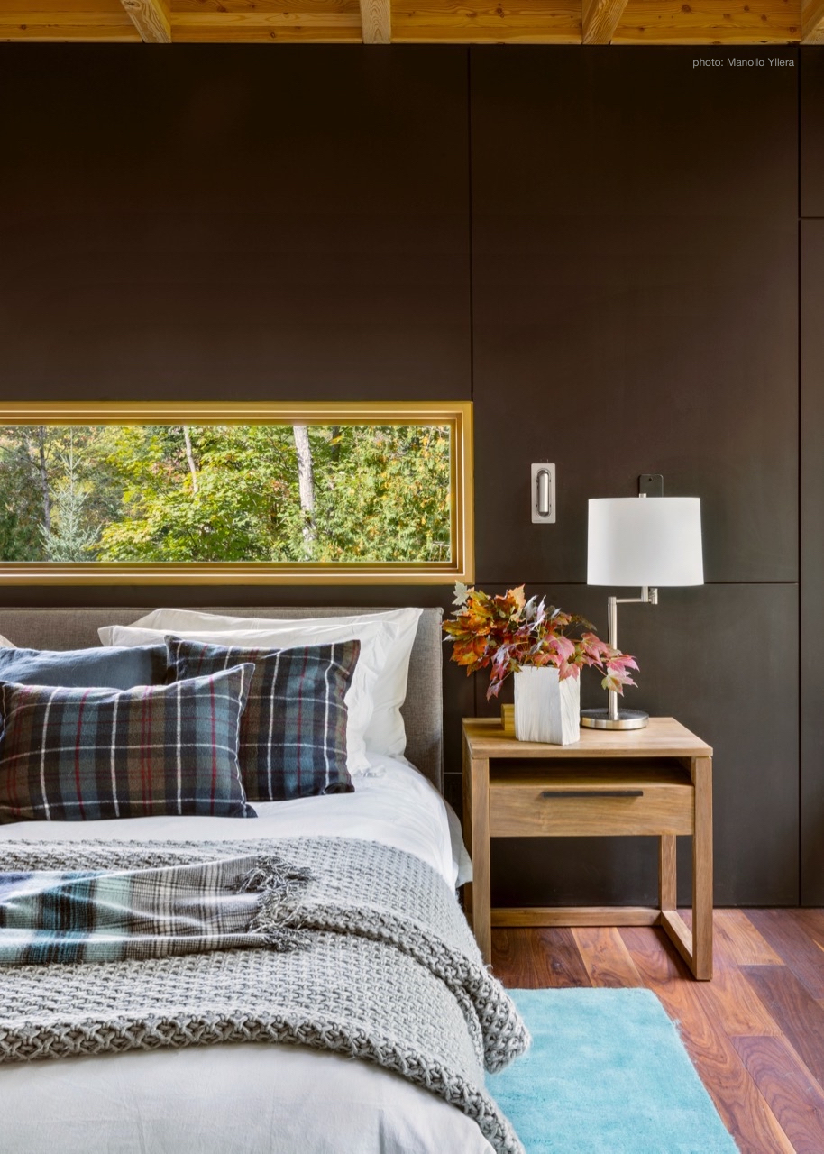 The Calm and Cool Hues of the Master Bedroom Suite at The Bear Stand