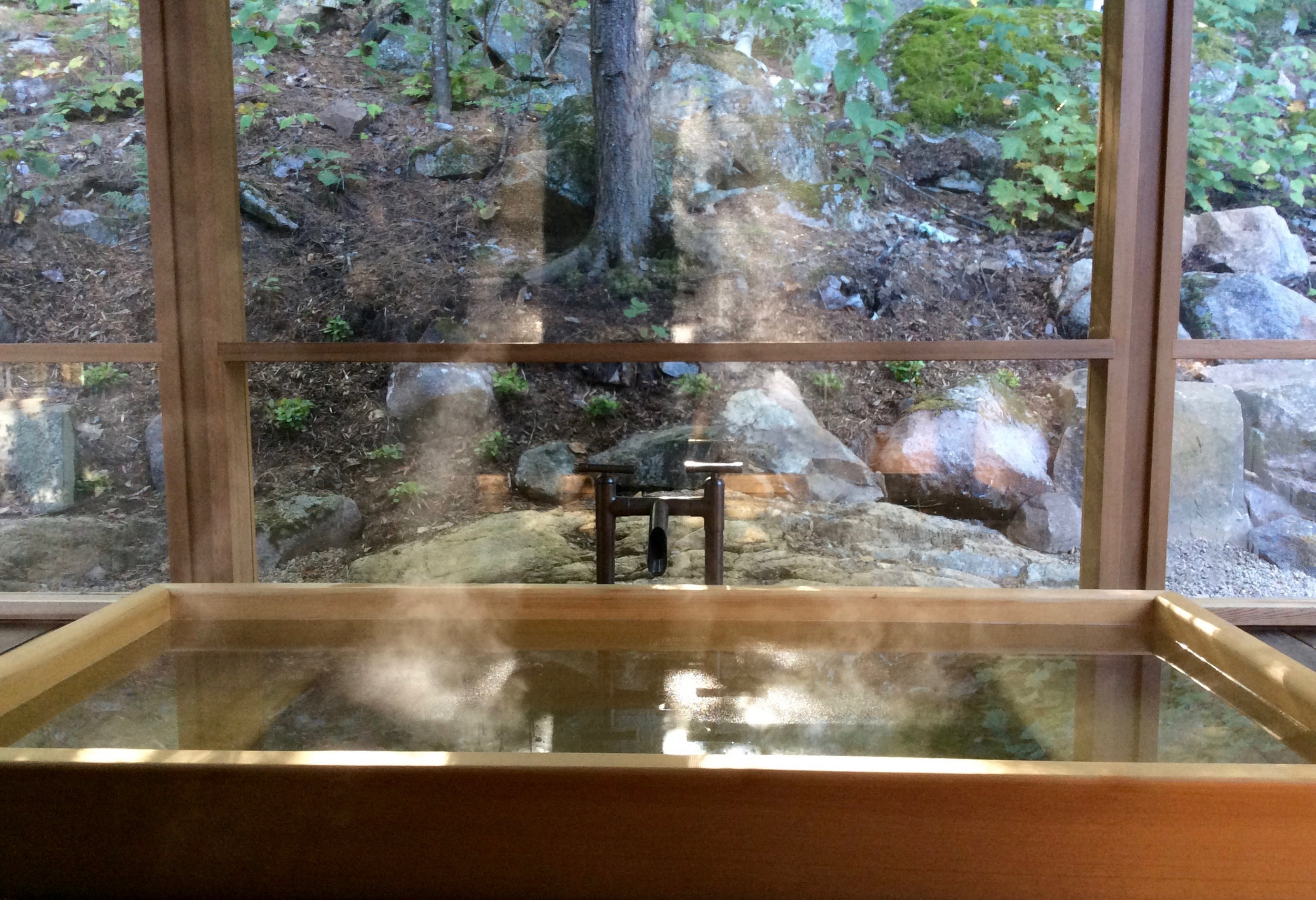 A Steaming Soak in the Wooden Ofuro Tub at The Bear Stand