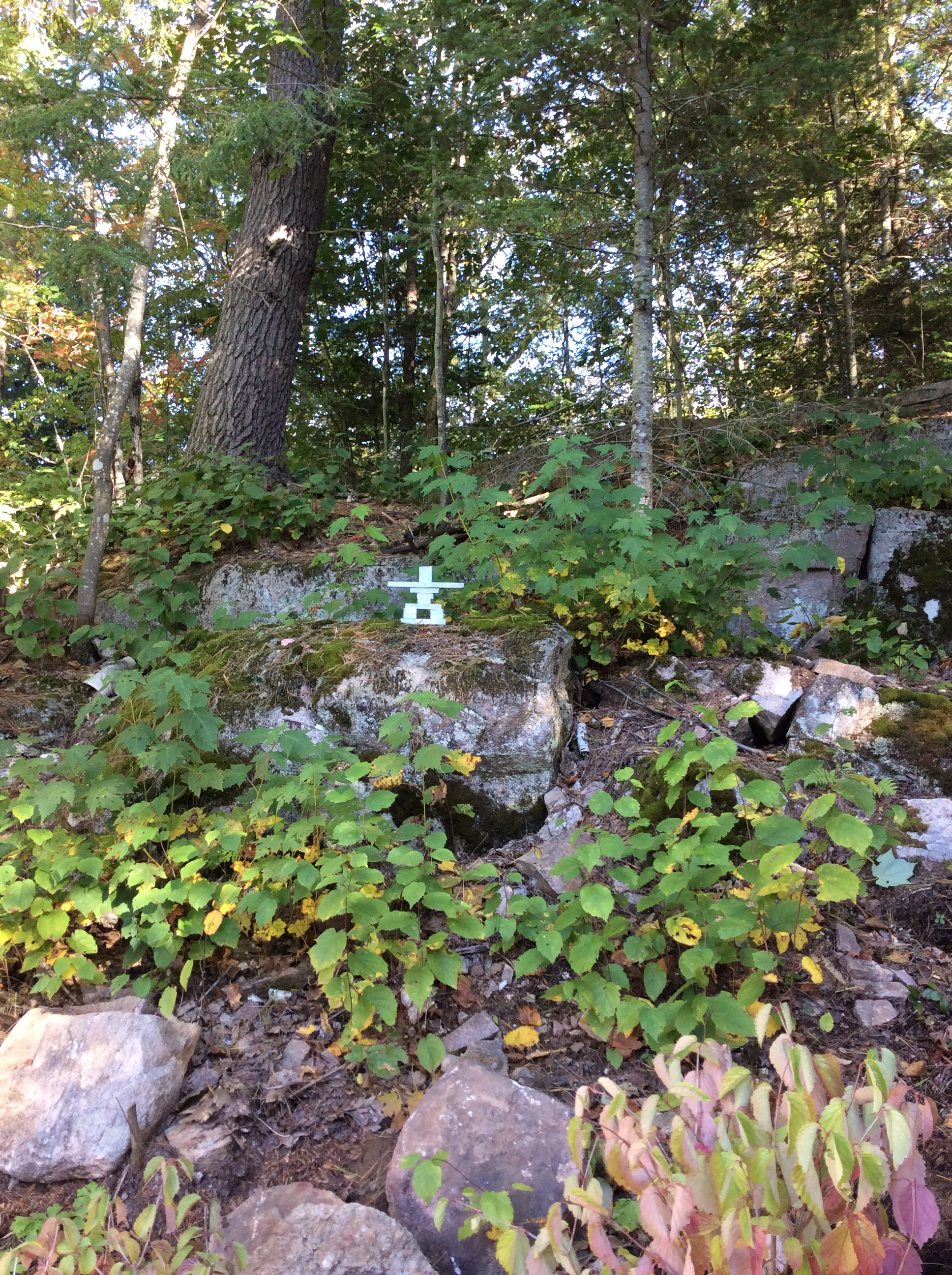 Inukshuk in the Woods