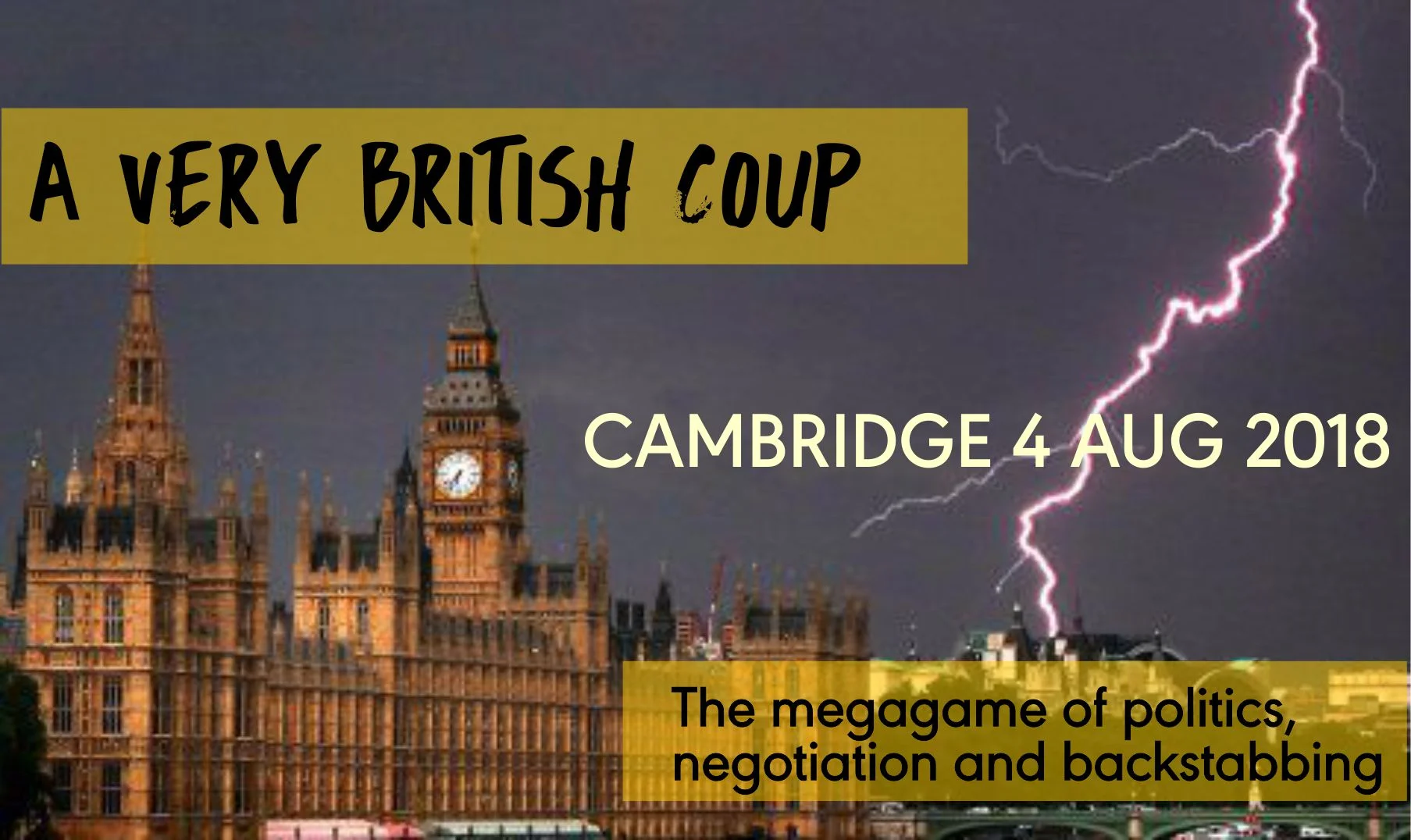 A Very British Coup - Cambridge NEW DATE!