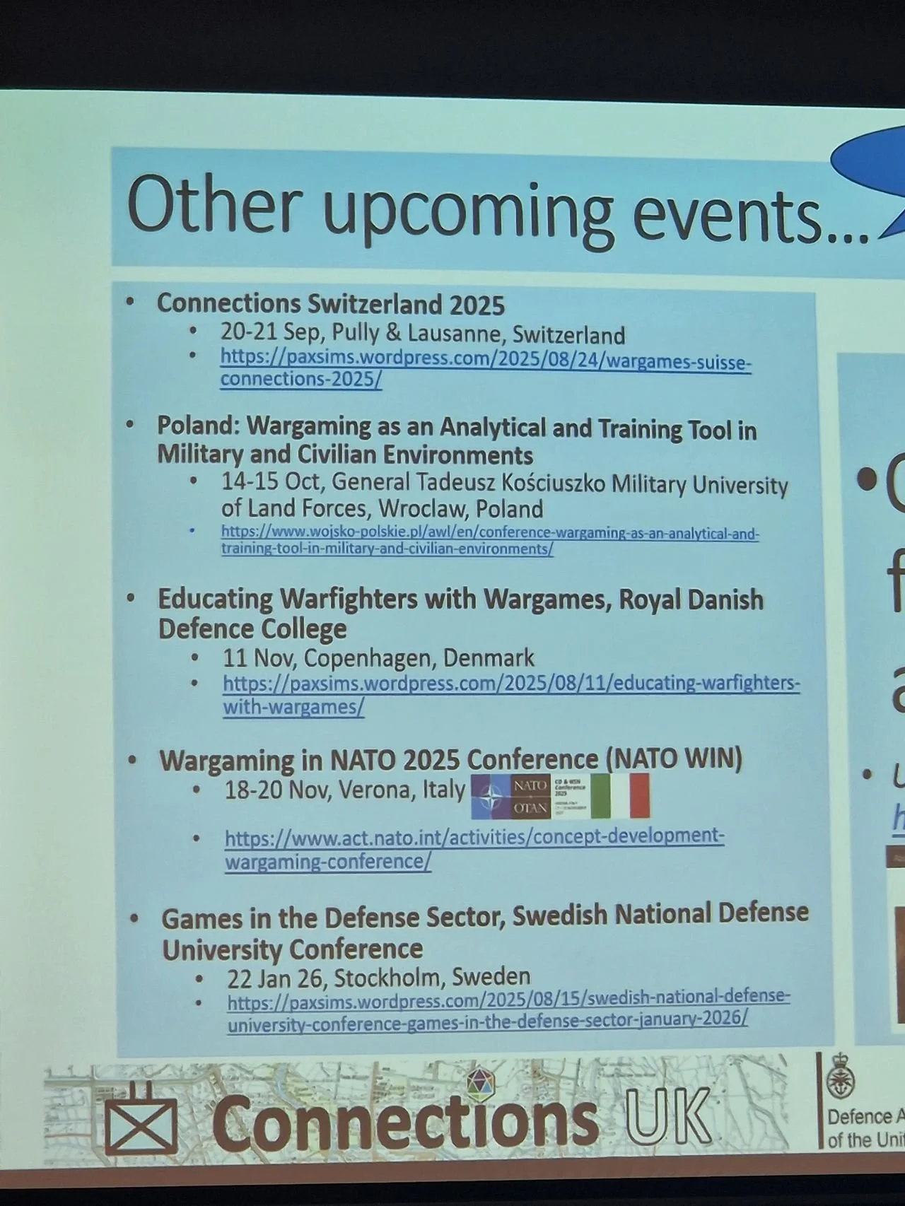  Wargaming events in Nato