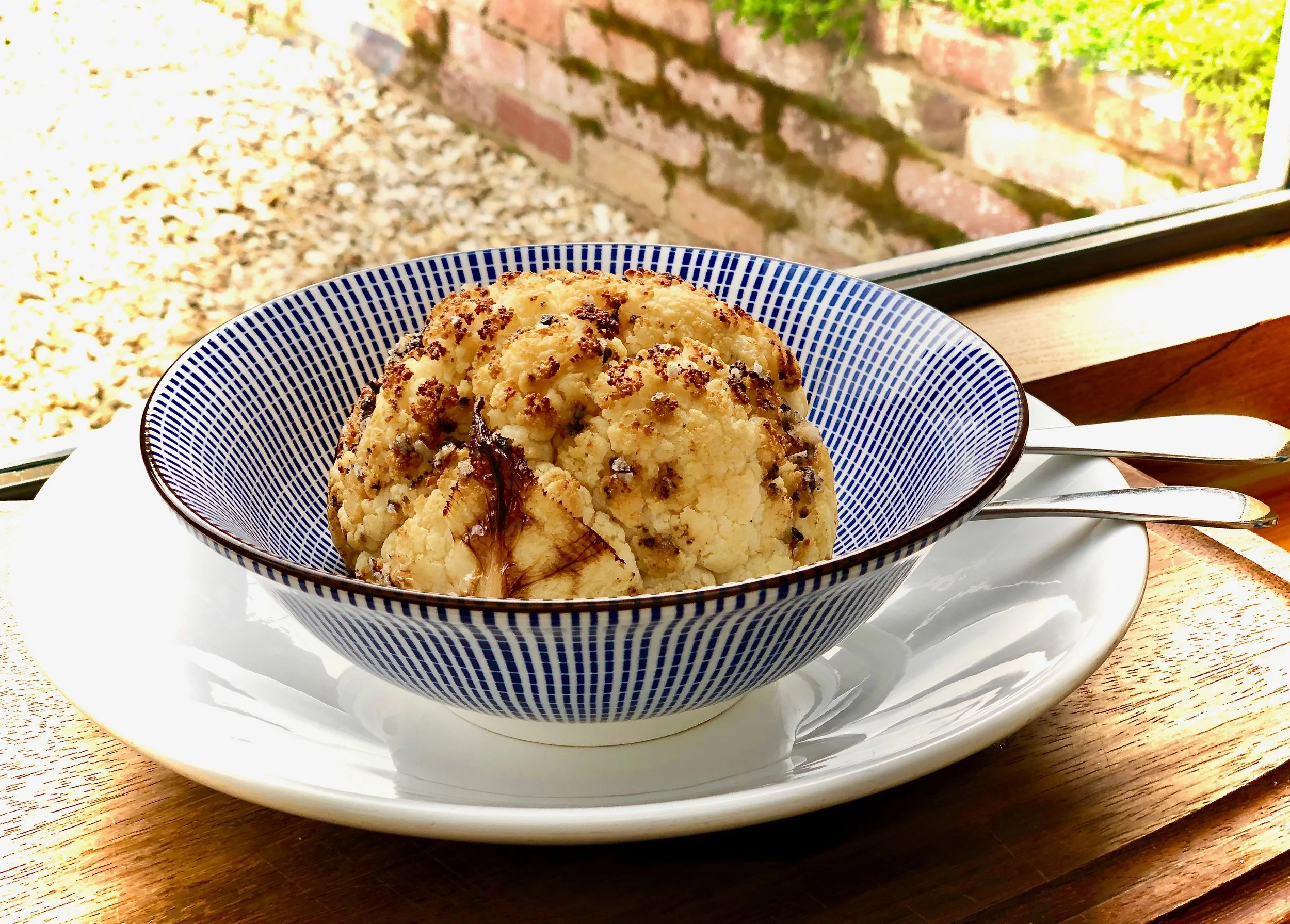 Brad Carter’s Roasted Cauliflower with Sea Truffle Droitwich Salt