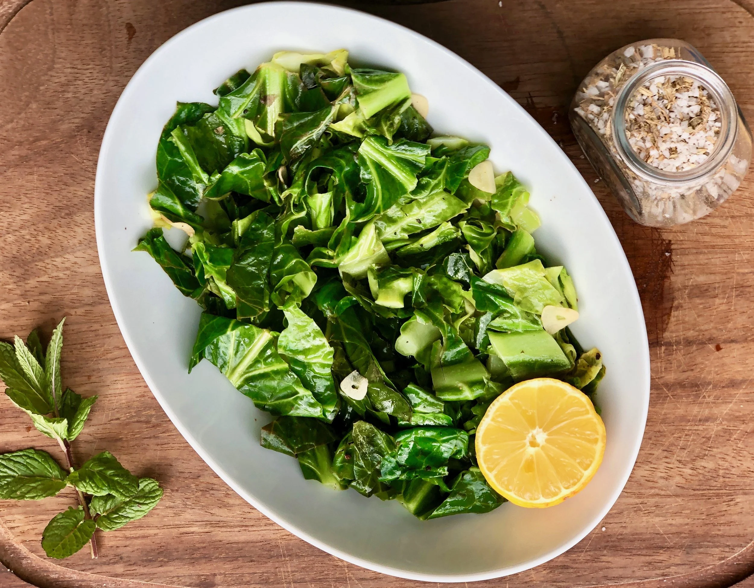 Fresh Spring Greens &amp; Coastline Droitwich Salt