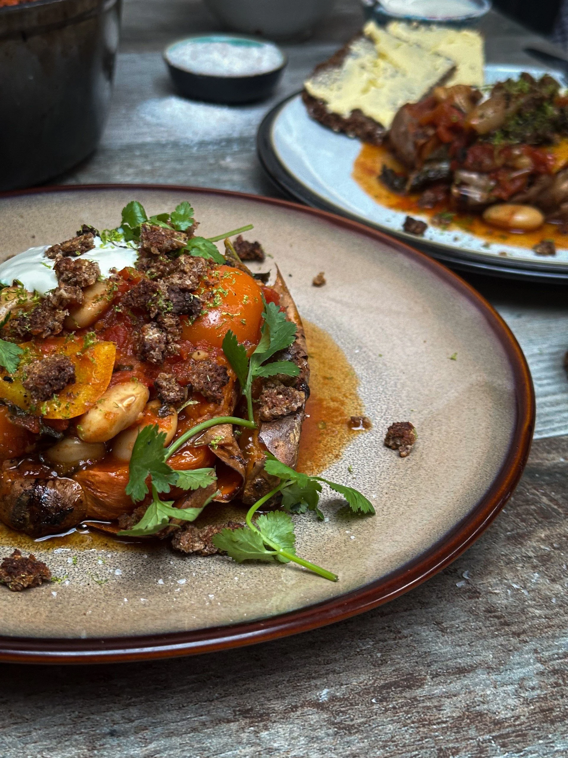 Roasted Sweet Potato, Kale &amp; Butterbean Smoky Goulash