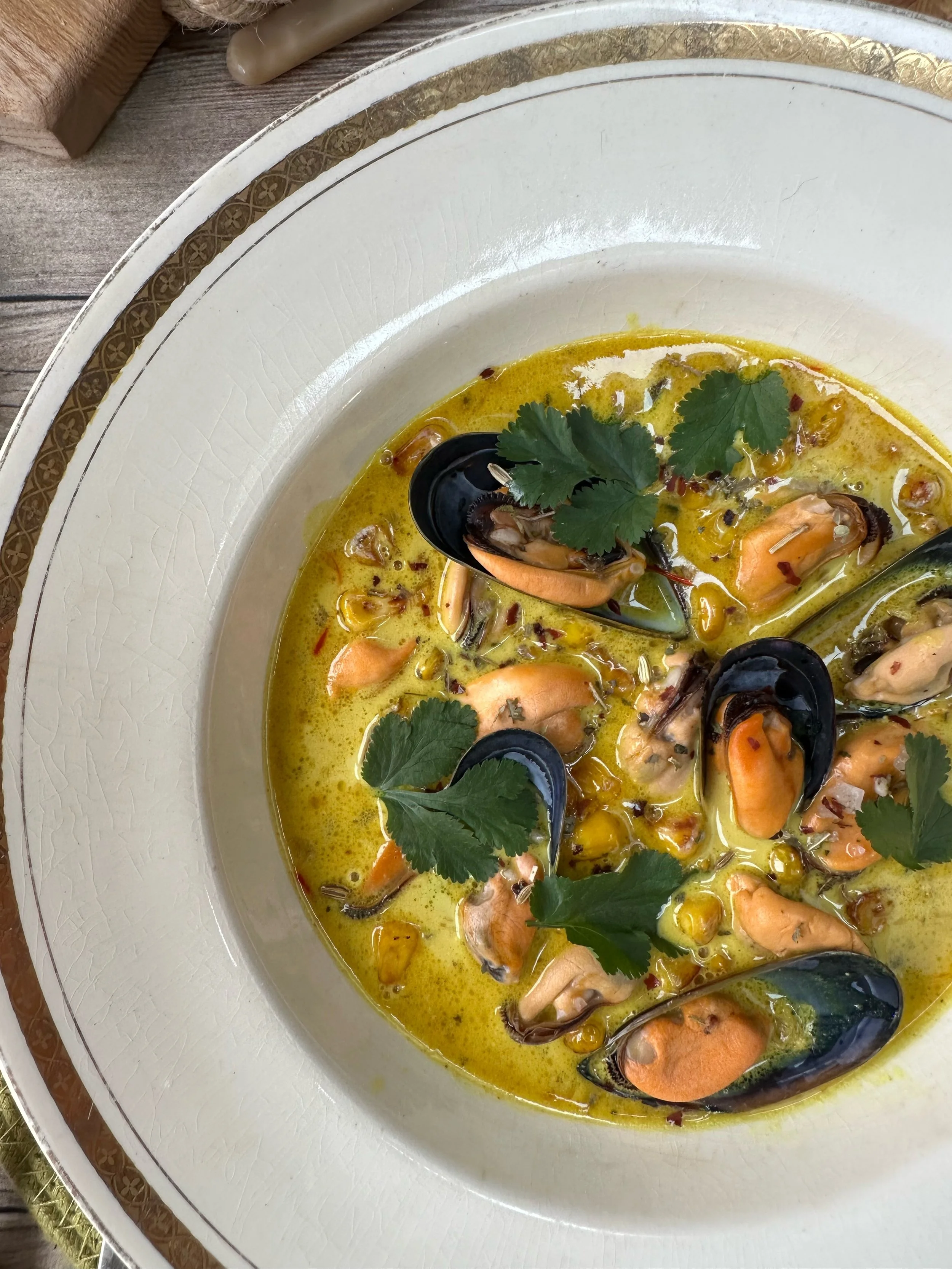 Moules Mouclade With Droitwich Salt Coastline Salt