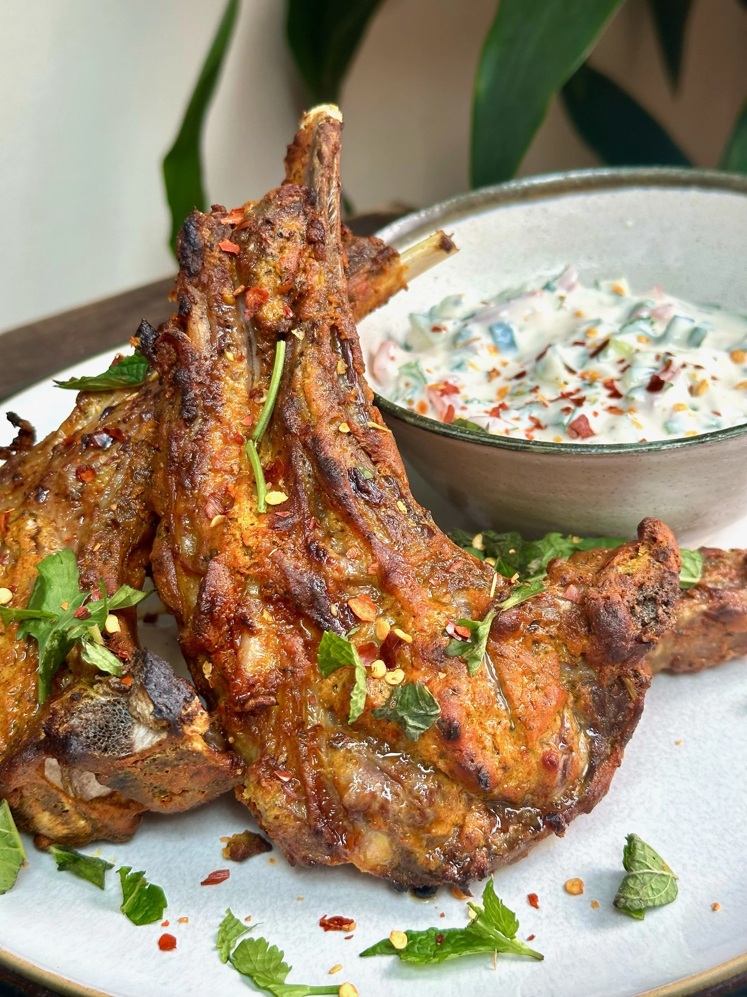 Tandoori Style Lamb Chops &amp; Coconut Raita