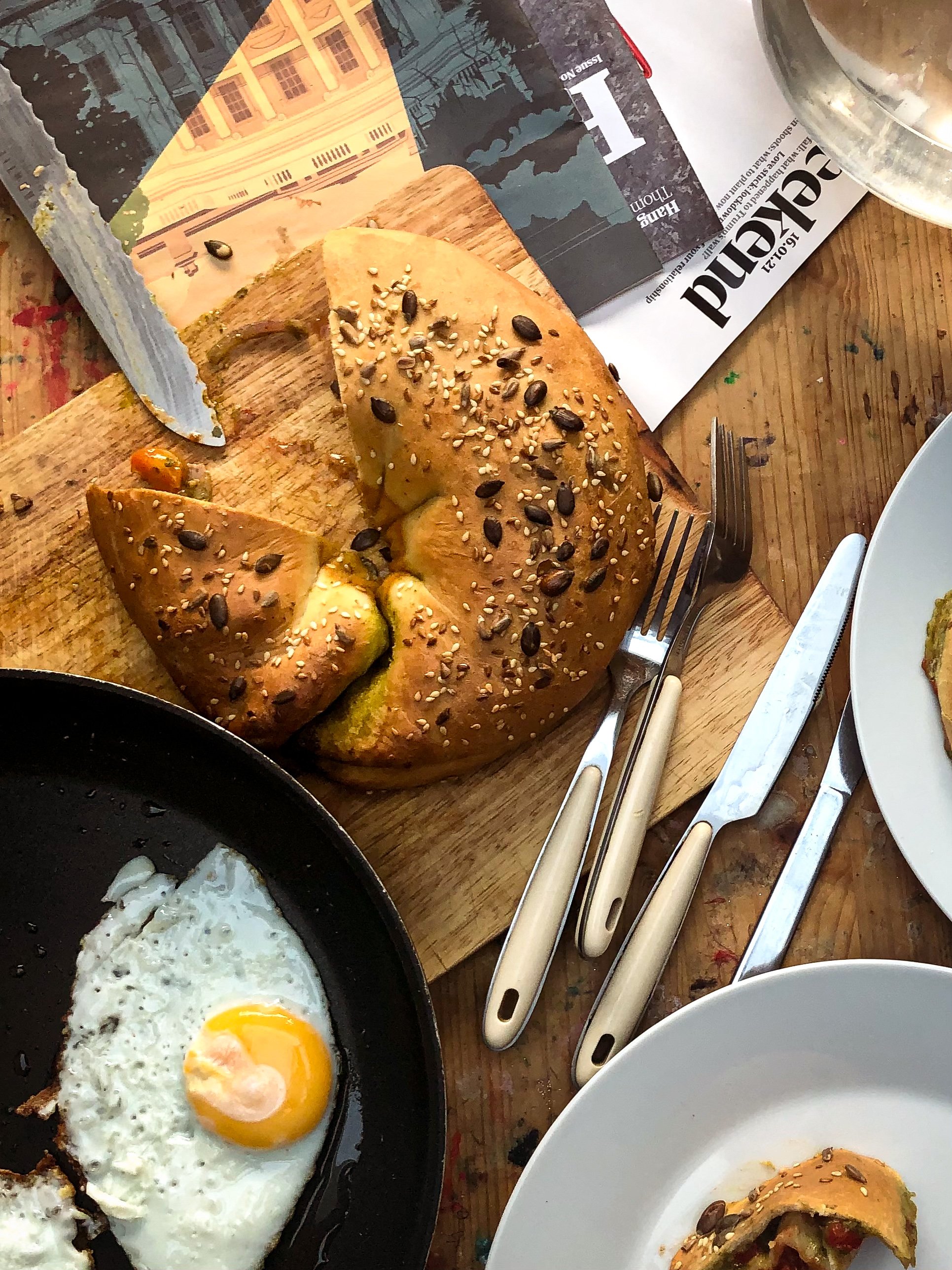 Italian Antipasti Stuffed Bread