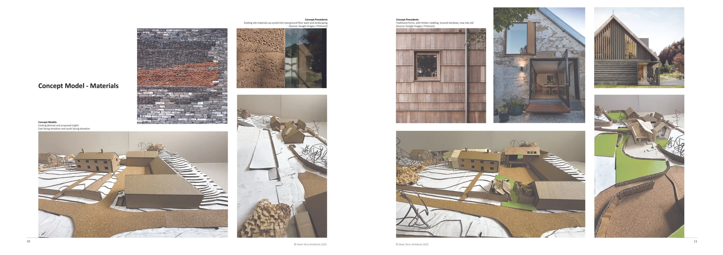 Sketch proposal - site materials
