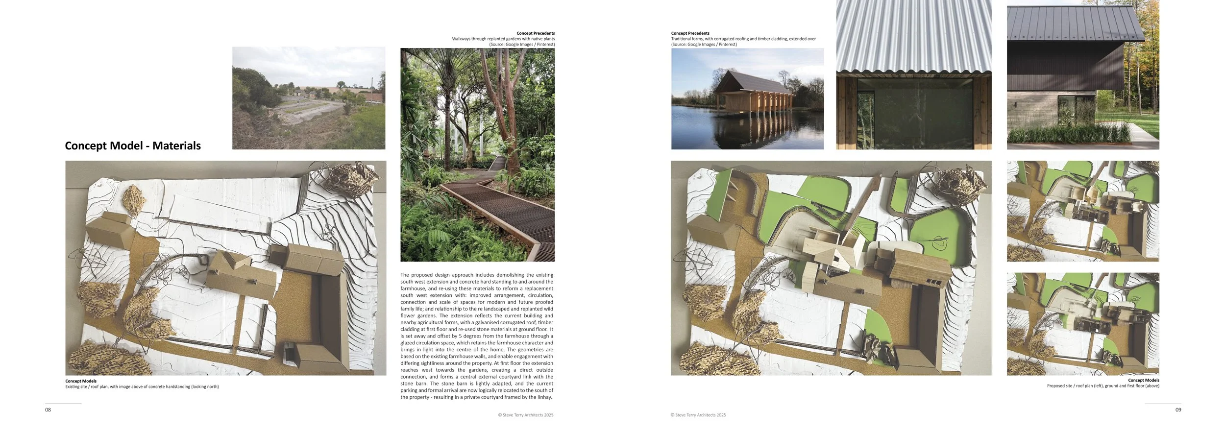 Sketch proposal - site materials