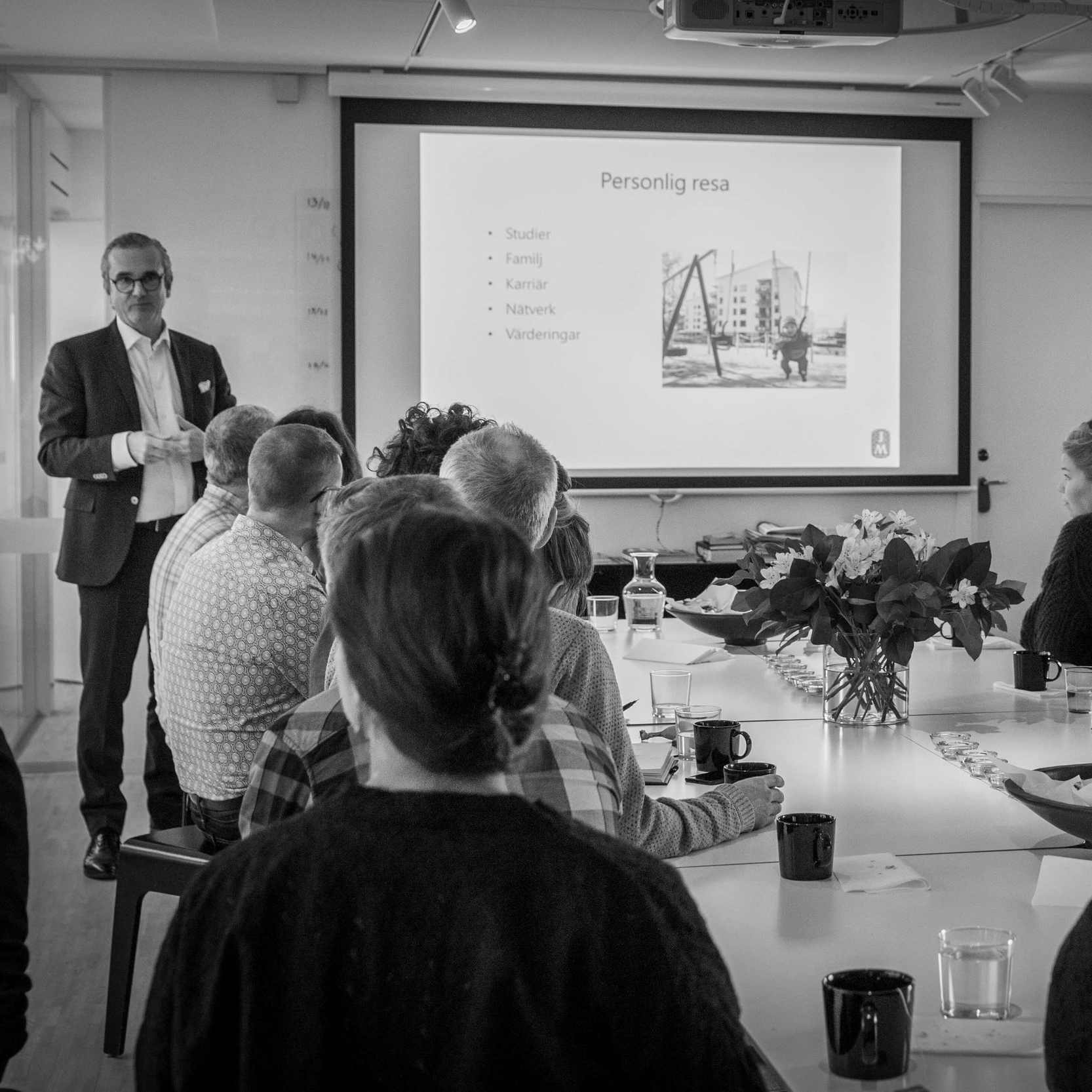 JM:s vd och koncernchef Johan Skoglund på besök