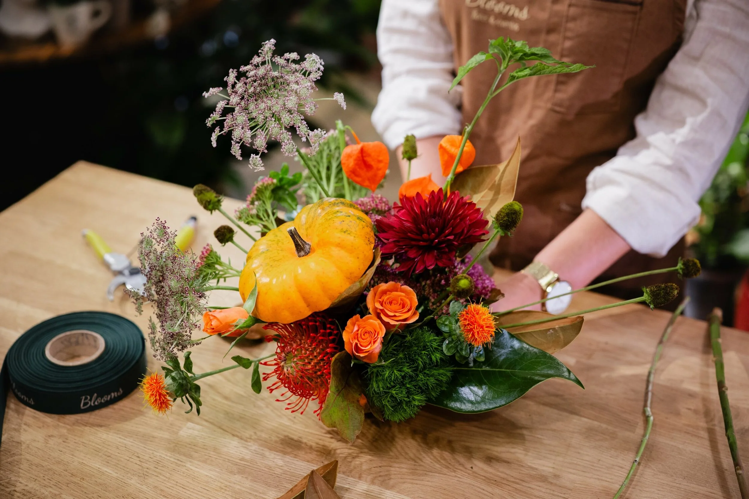Taller floral de Halloween