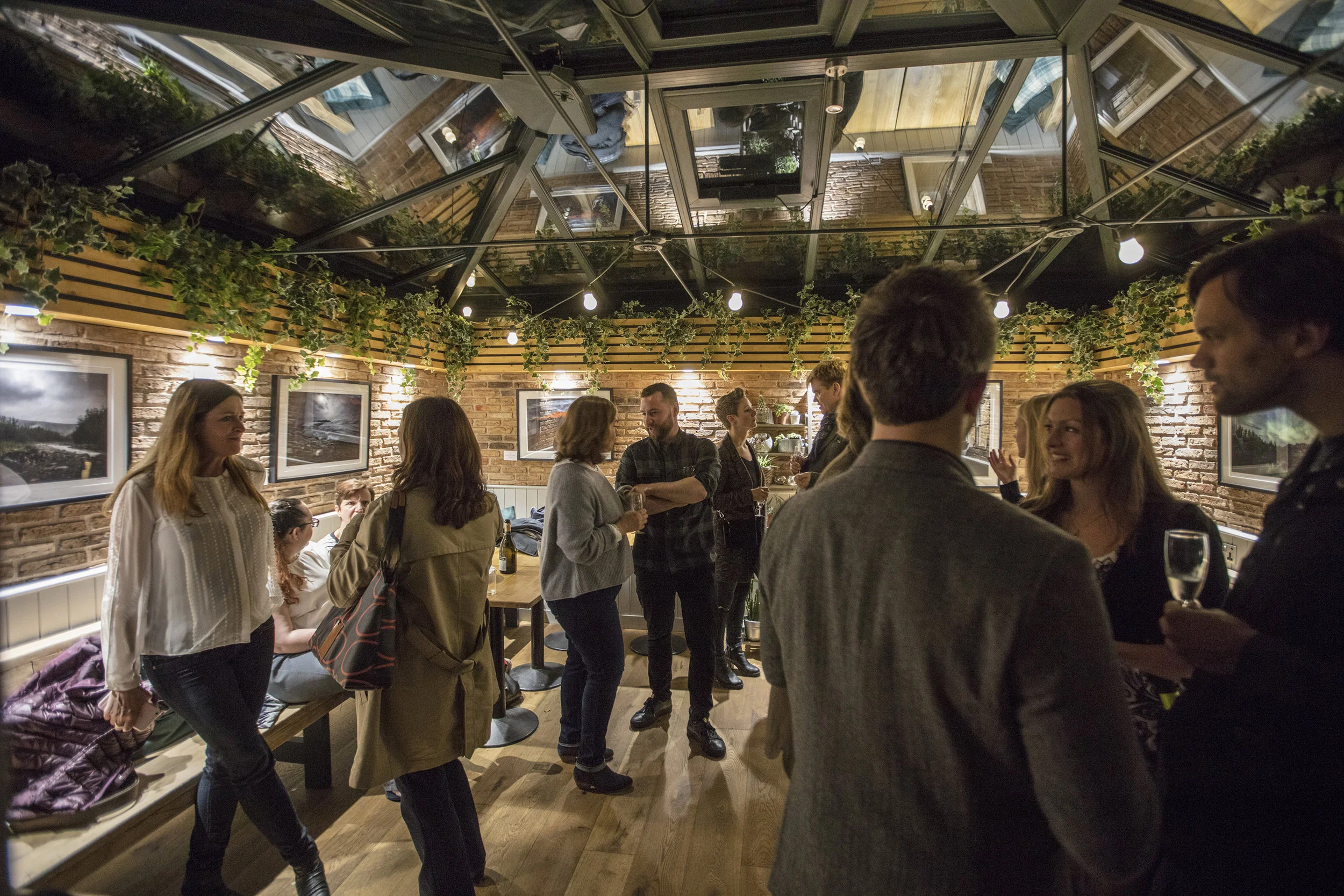 The conservatory: variety of seating formats possible
