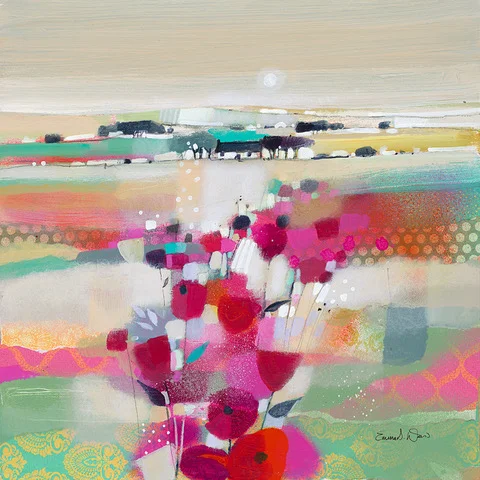 Art Print by Emma S Davis Artist. Floral Limited Edition of Poppies.