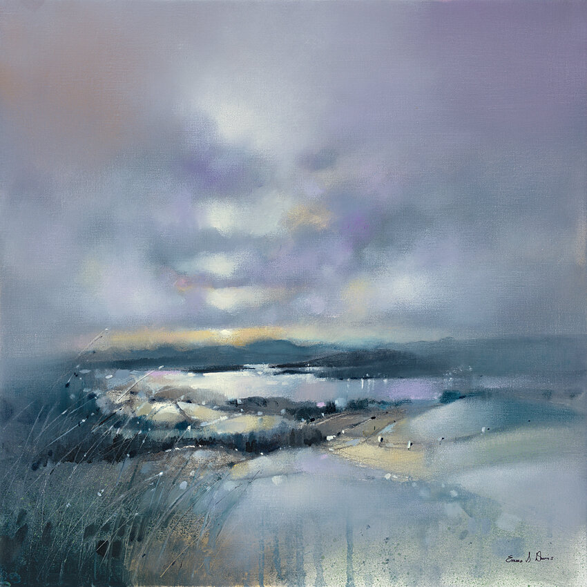 Art Print Kilmacolm Inverclyde by Emma S Davis Artist. View of River Clyde from The Cairn.