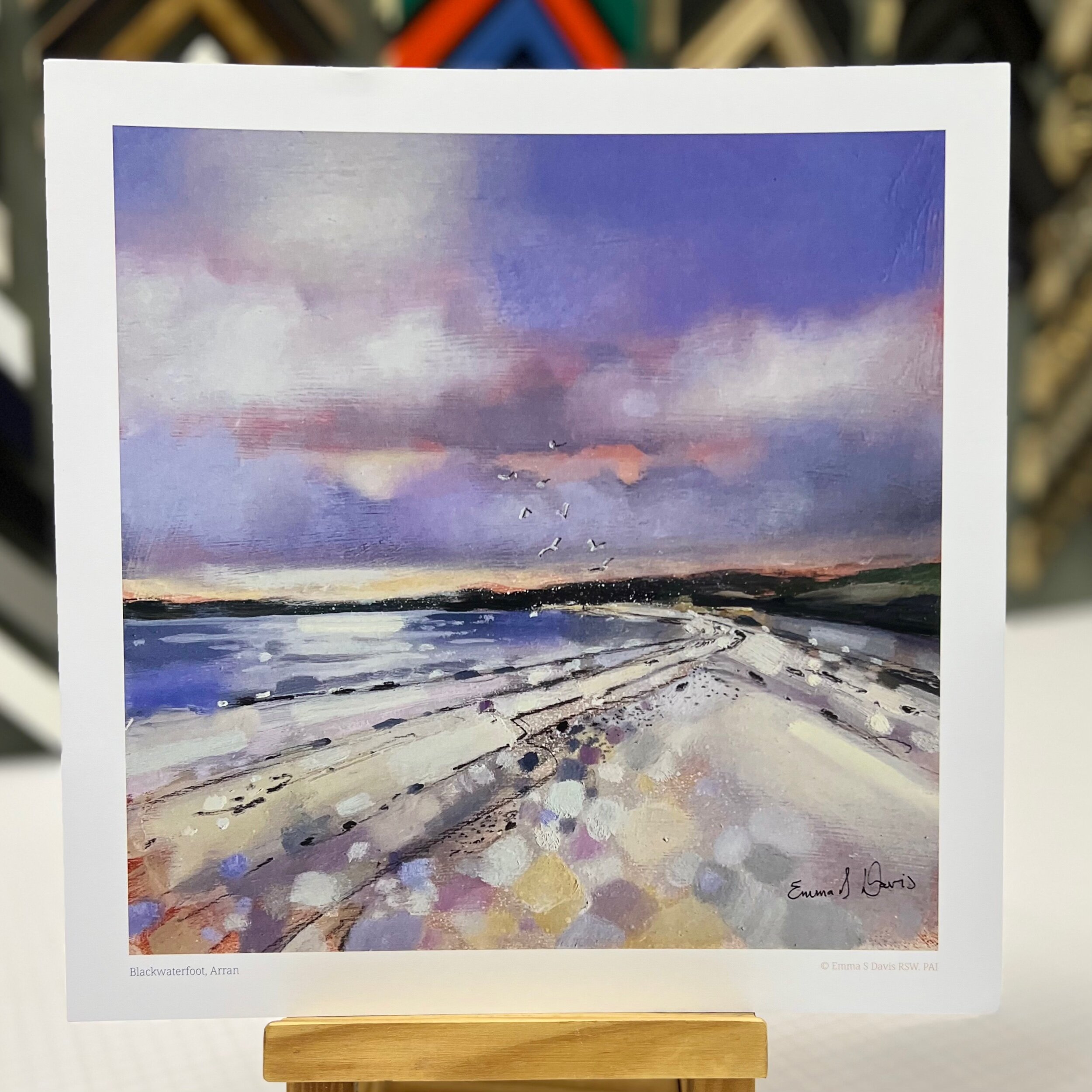 Arran Art Print Blackwaterfoot and Shiskine Golf Club by Scottish Landscape Artist Emma S Davis. Print Only Option.