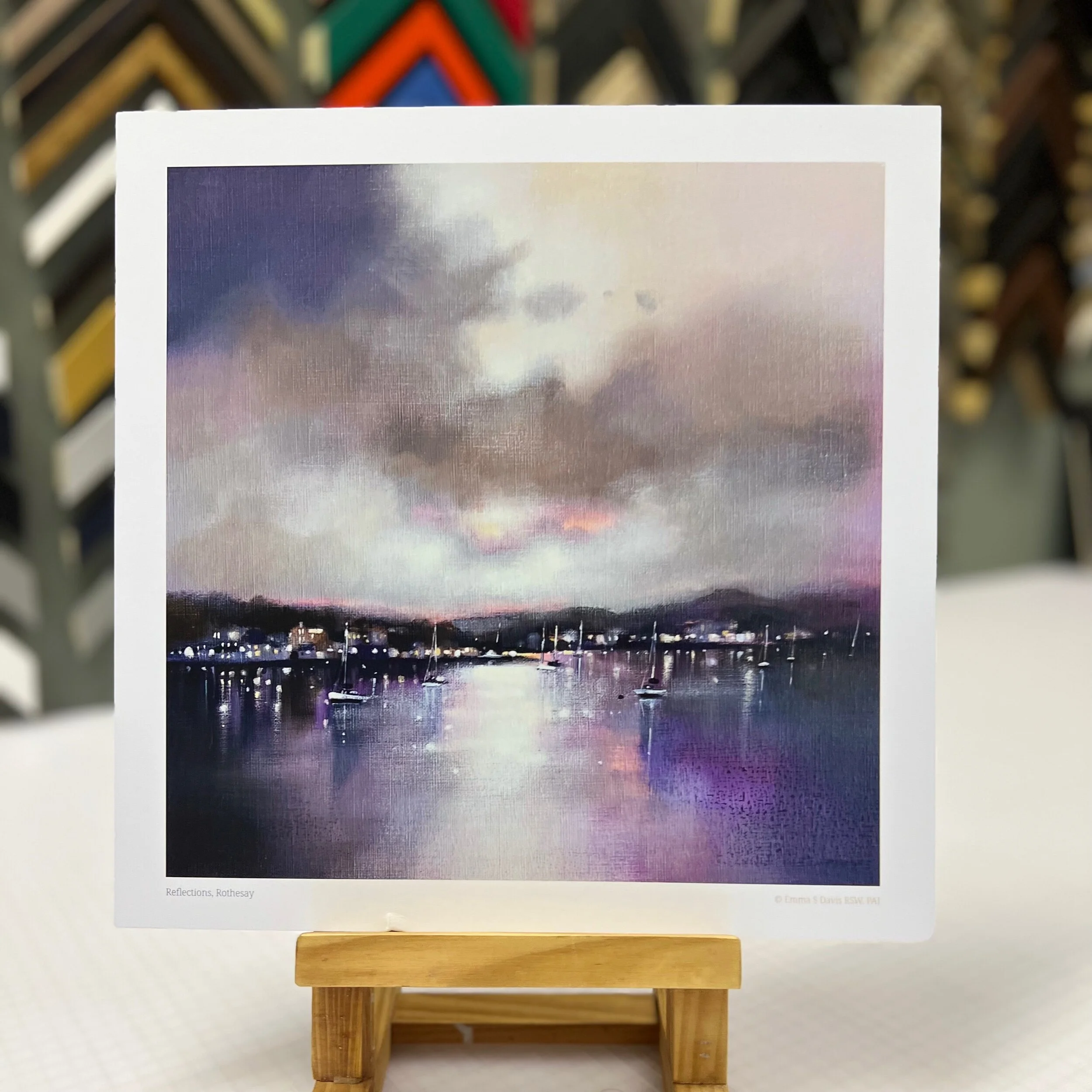 Art Print of Rothesay, Isle of Bute by Scottish Landscape Artist Emma S Davis. Print Only Option.