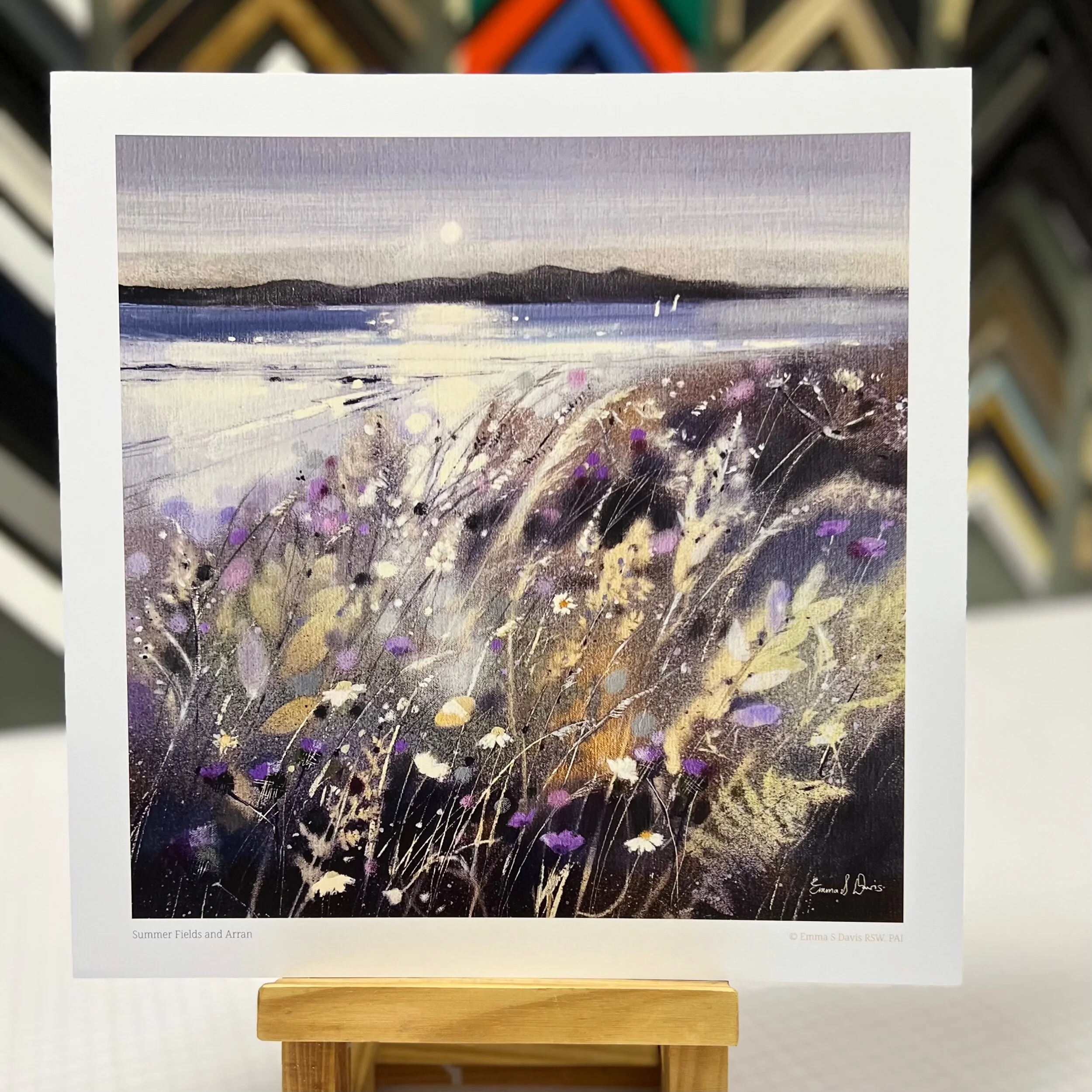 Isle of Arran Art Print by Scottish Landscape Artist Emma S Davis. Open Edition. Print Only Option.
