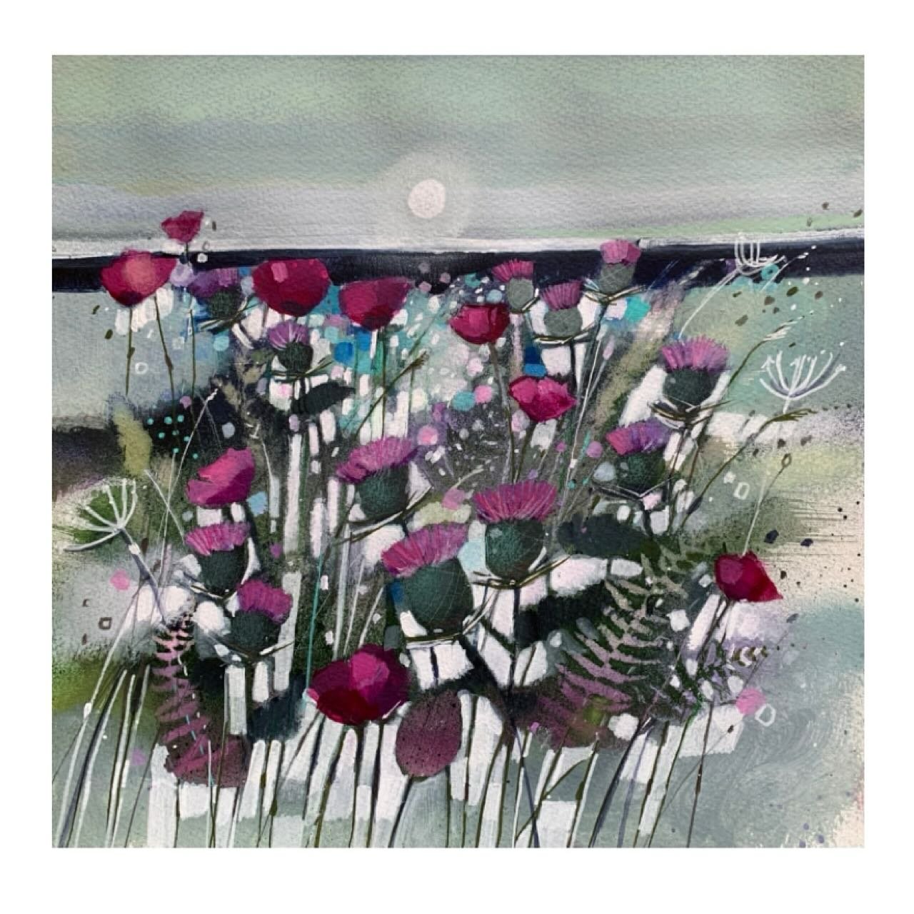 &lsquo;Home is Where the Thistle Grows&rsquo; 
11.5&rdquo; x 11.5&rdquo; mixed media in paper. 
www.emmasdavisartist.co.uk
.
.
.
#emmasdavisart #emmasdavisartist #emmadavisart #scottishheart #scotland #thistle #scottishthistle #artwork #artoftheday #