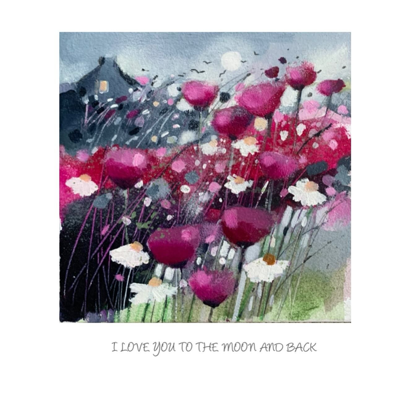Little 6&rdquo; painting with big pop of colour 💕 
Available on website 
www.emmasdavisartist.co.uk
.
.
.
#emmssdavisartist #emmadavisart #loveyoutothemoonandback❤️ #originalartwork #painting #contemporyart #wallart #giftofart