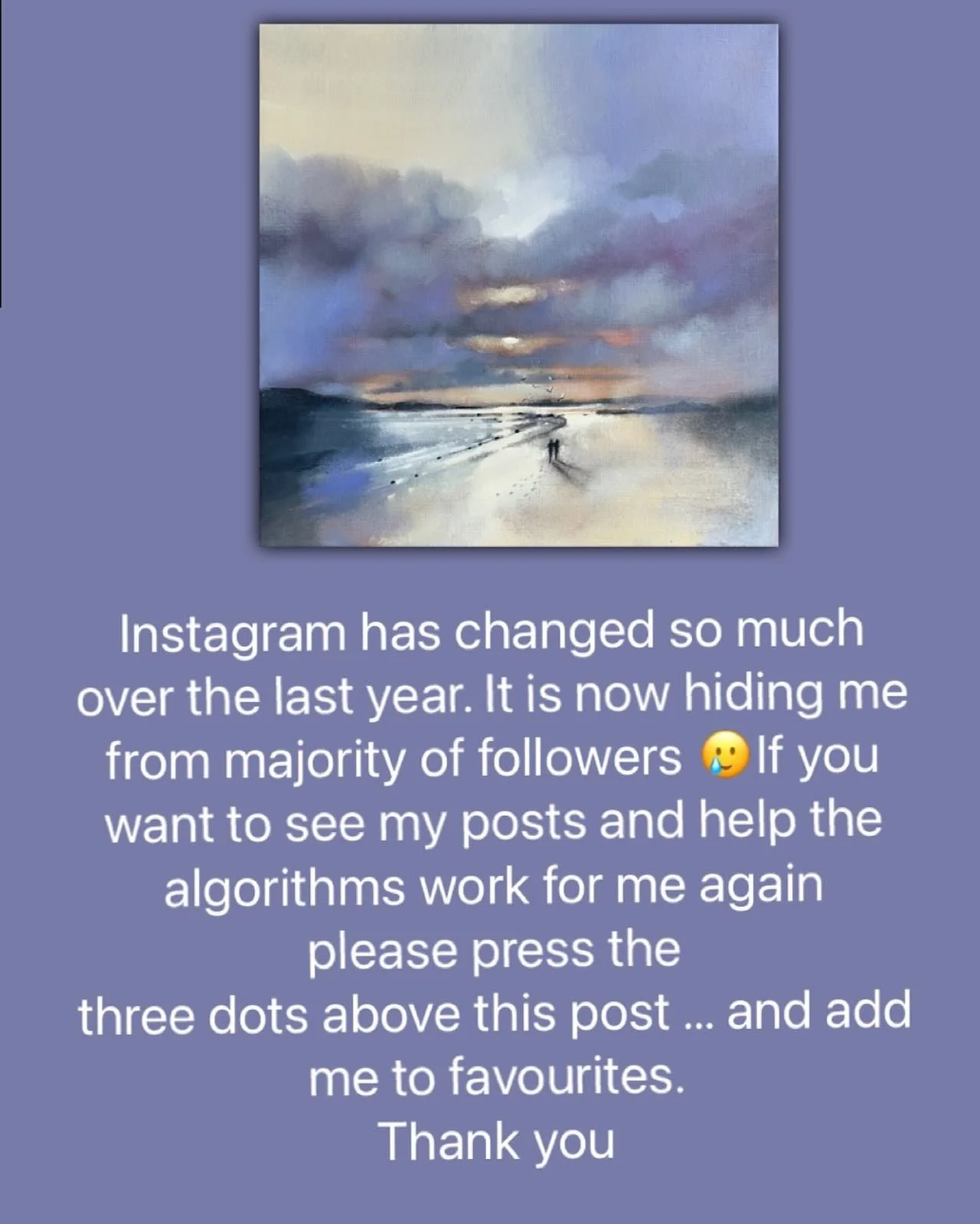 ⸻

Instagram&rsquo;s hiding my posts 🥲
Please add to Favourites&rdquo; 💛
A small tap that means the world. Thank you for supporting artists like me 🎨✨