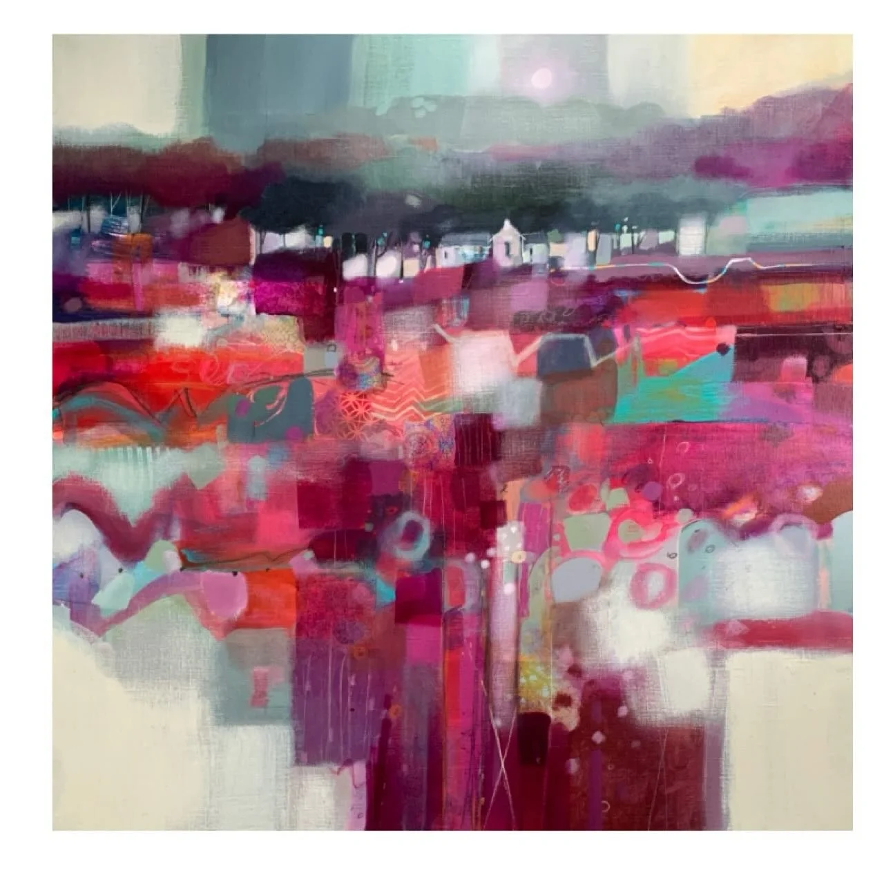 &lsquo;Entwined in Moonlight&rsquo; 
3ft x 3ft mixed media on canvas 
Had fun doing this large abstract piece. 
www.emmasdavisartist.co.uk
.
.
.
#emmasdavisartist #scottishart #emmadavisart #contemporaryart #artwork #artforinteriors #originalart #abs