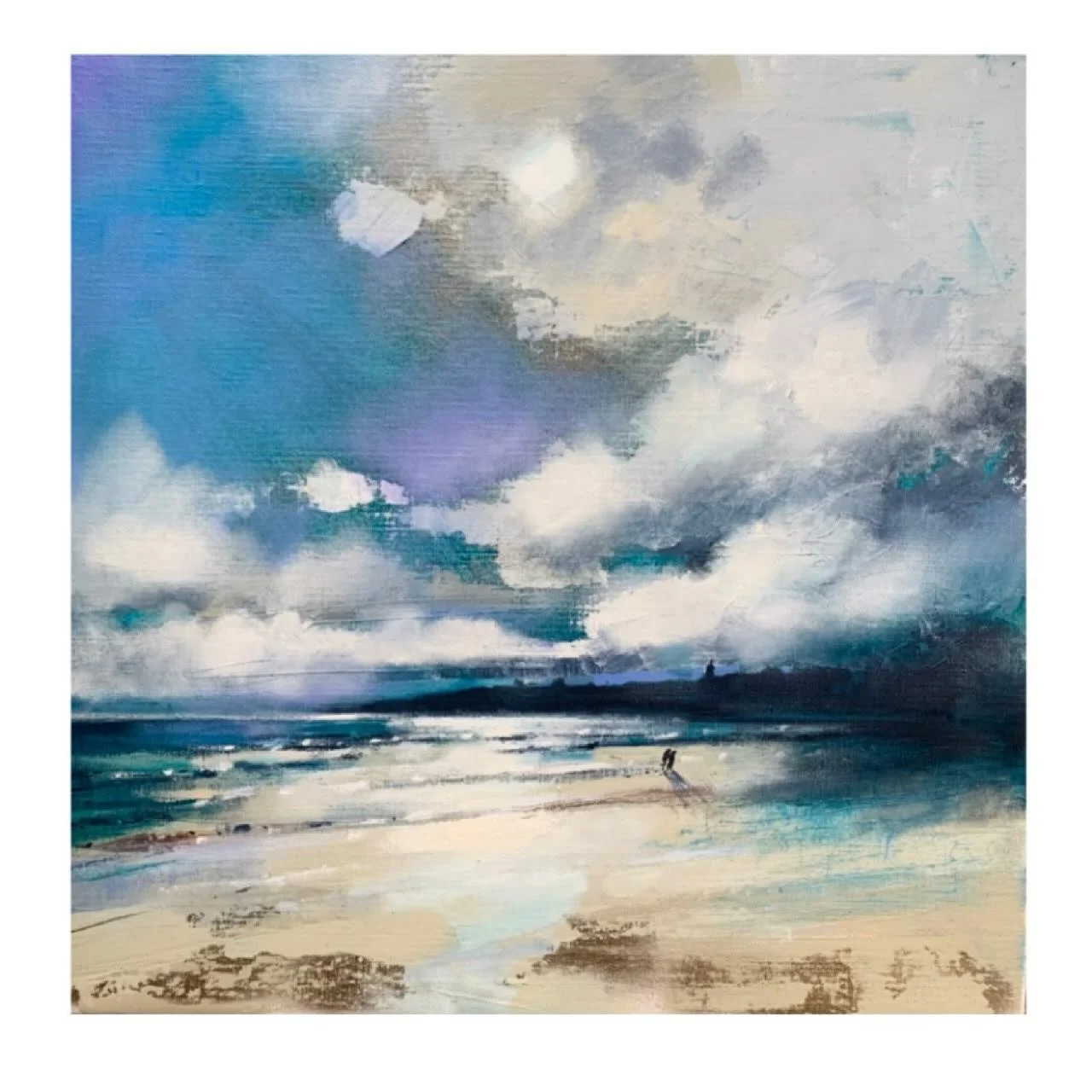&lsquo;Tide&rsquo;s Out, West Sands, St Andrews&rsquo; 
20&rdquo; x 20&rdquo; oil on linen. 
Original is back in studio after being in exhibition. Prints are also available of this piece in 3 different sizes. 
www.emmasdavisartist.co.uk
.
.
.
#emmasd